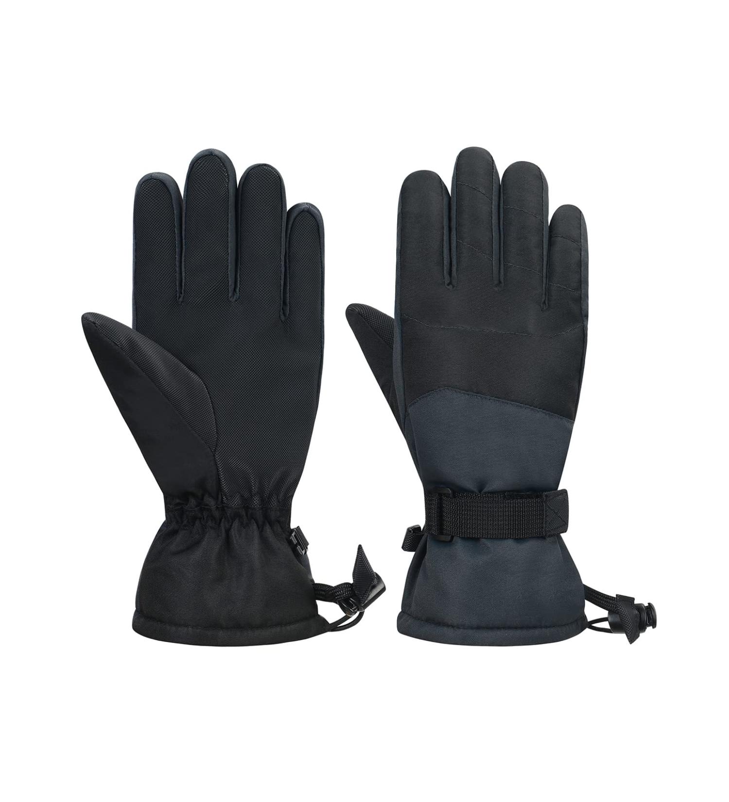 Century Star Kids Winter Gloves | Waterproof Snow Gloves for Boys & Girls | Ski Gloves for Outdoor Sports | Warm Mittens for Ages 6-11 | Medium Size | Black - Buy Online on GoSupps.com