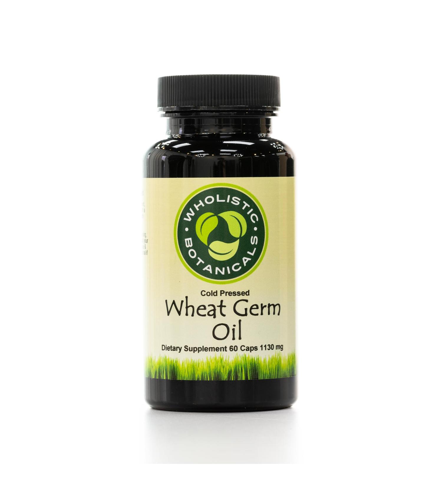 Wholistic Botanicals Wheat Germ Oil Capsule Immune System Support Supplements, Beauty Skin and Face 60 ct