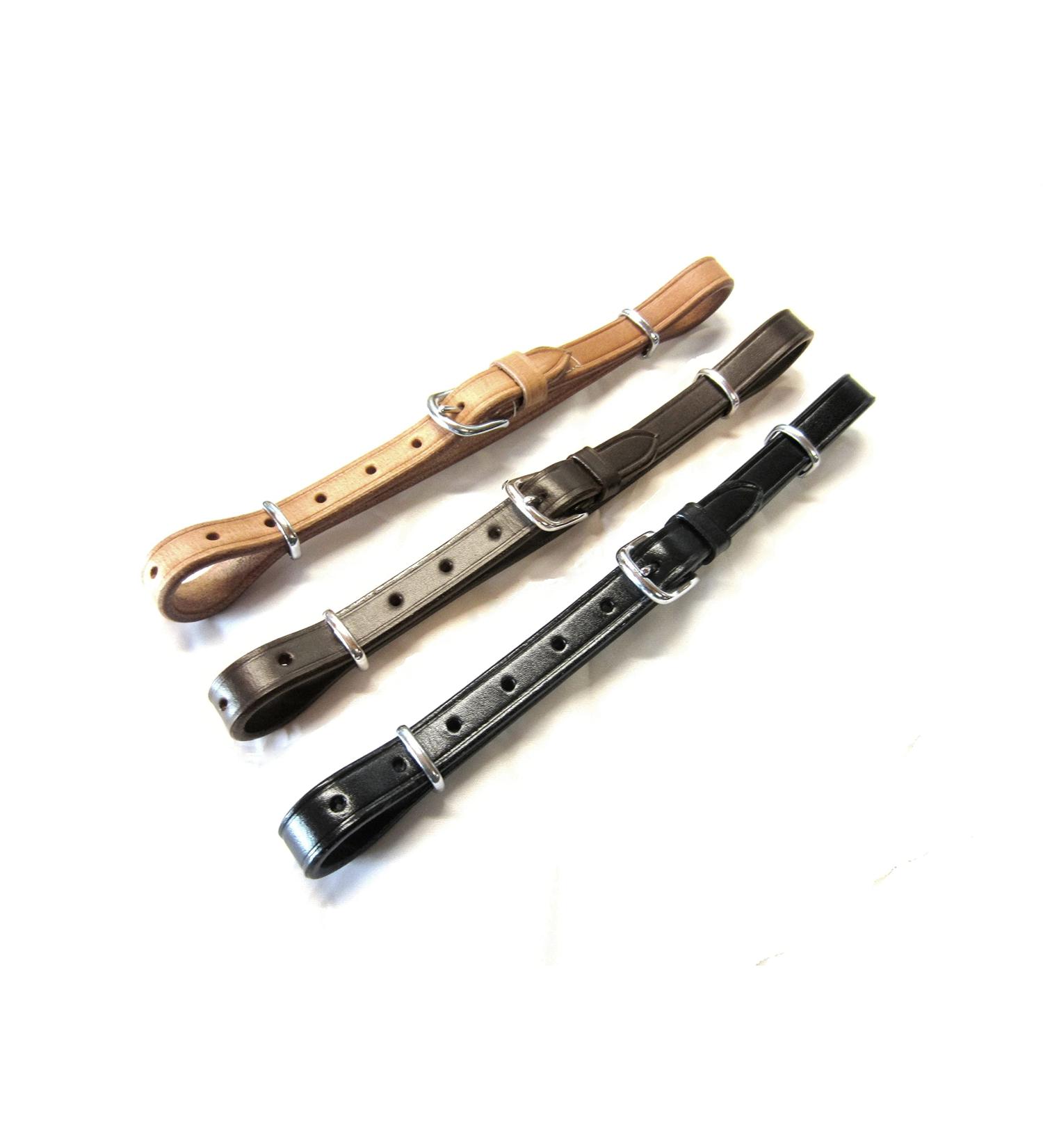 PS Horse Articles Chin Strap or Noseband Universal and Size Adjustable Dark Brown