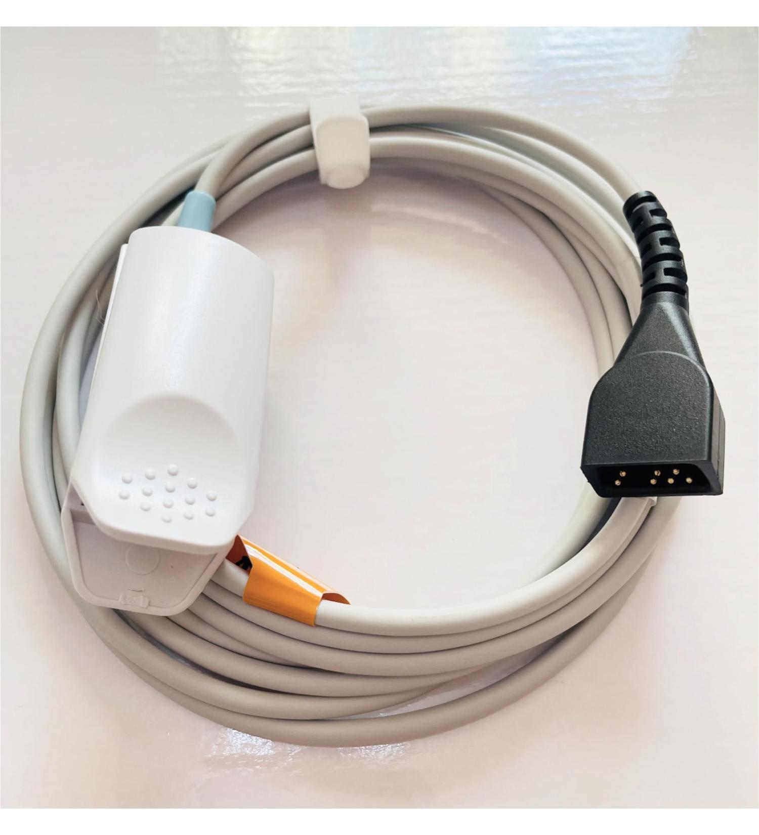 Buy Nonin 7 Pin SpO2 Sensor with 3 Meter OxiMax Cable for Adult Finger Clip Monitors - Compatible with 8500 8800 9840 3012 Avant 2120 4000 9700 7500FO - Buy Online on GoSupps.com