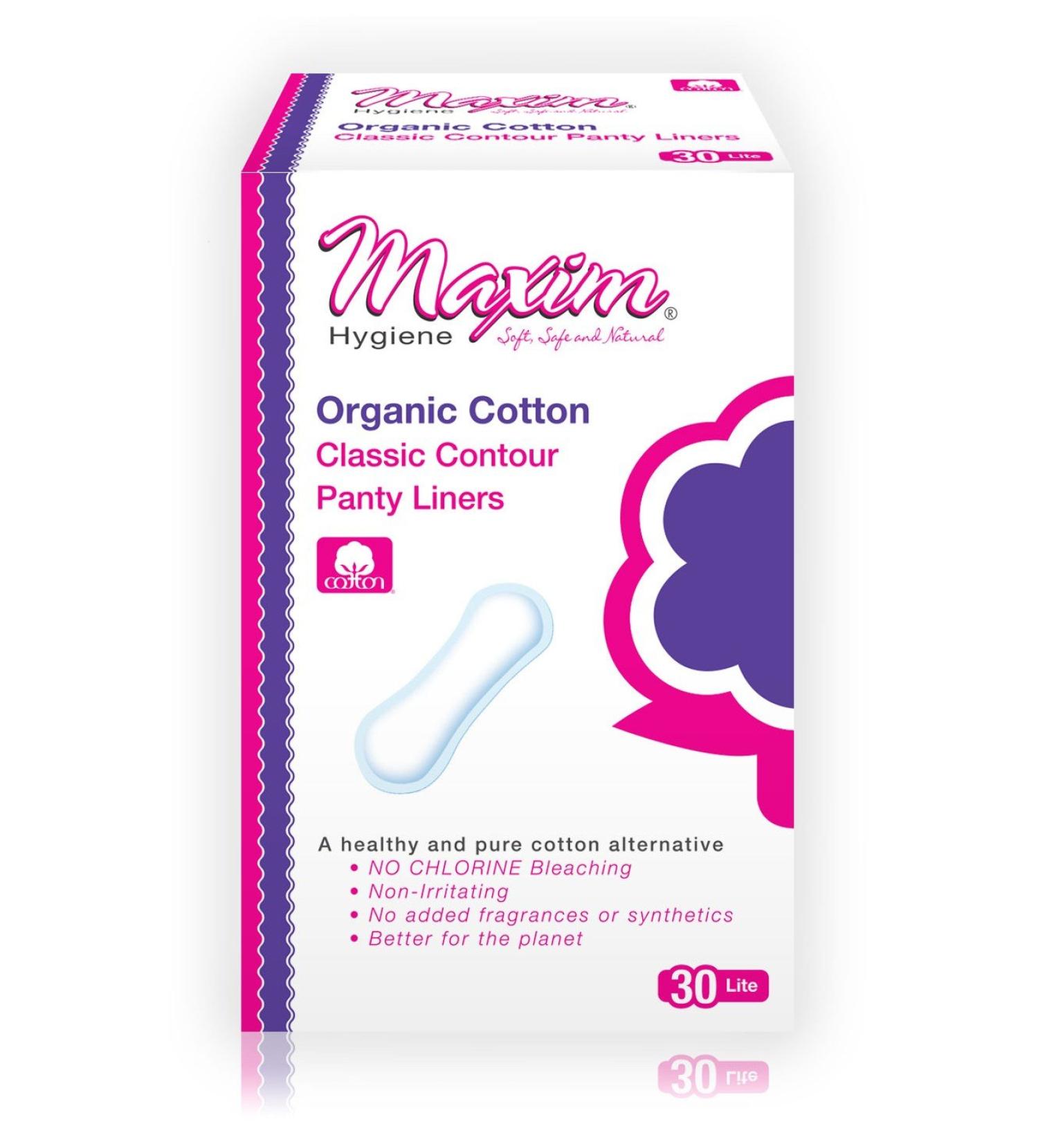 Maxim Organic Classic Contour Pant Liners - Light Days, Unscented (1 Pack) - Buy Online on GoSupps.com