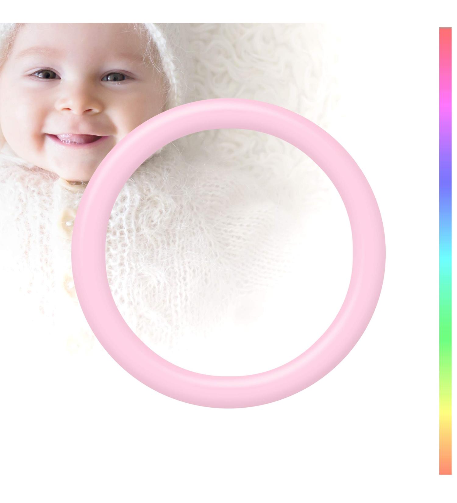 Adapter for Pacifier & Chain | Baby Pink Silicone O-ring | International Shipping Available - Buy Online on GoSupps.com