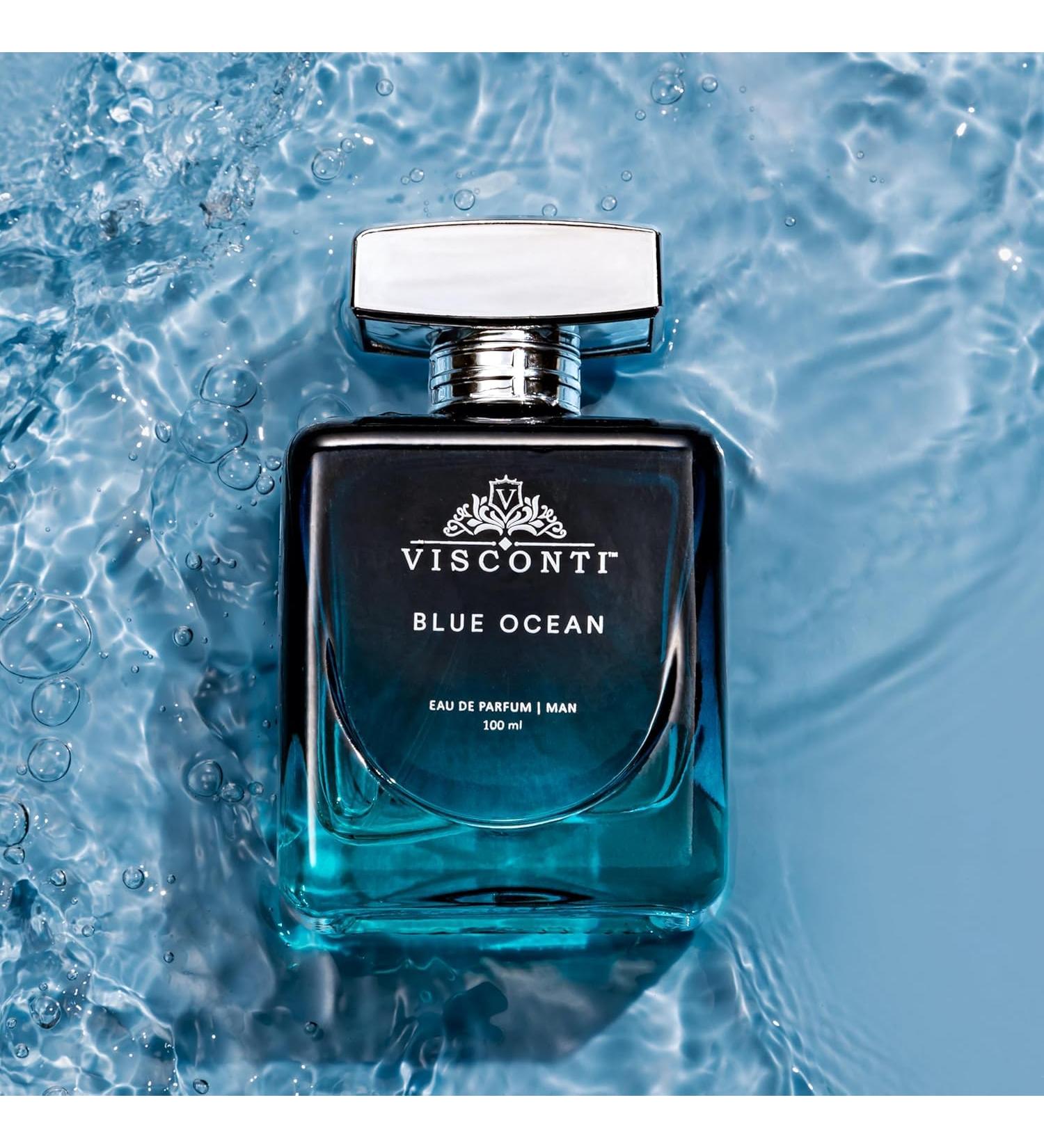 Blue Ocean Perfume For Men Eau De Parfum Aquatic Fragrance with Citrus Fruity Musk & Cedarwood Long Lasting Scent and Anti-Stain Luxury Perfumes Outing & Sports - Buy Online on GoSupps.com