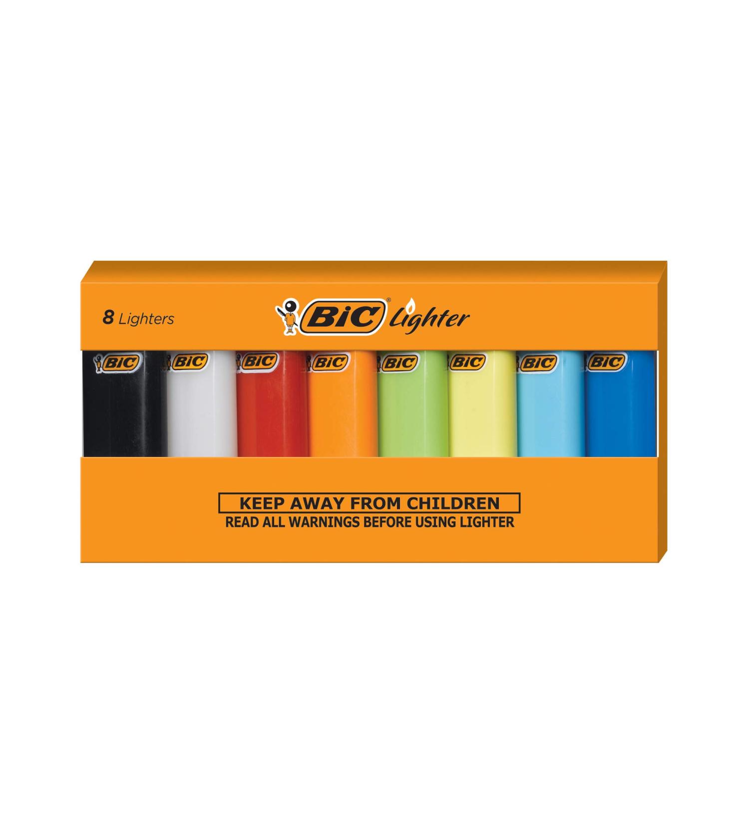 BIC Mini Lighter Set - 8 Assorted Colors | Pocket Size Lighters - Buy Online on GoSupps.com