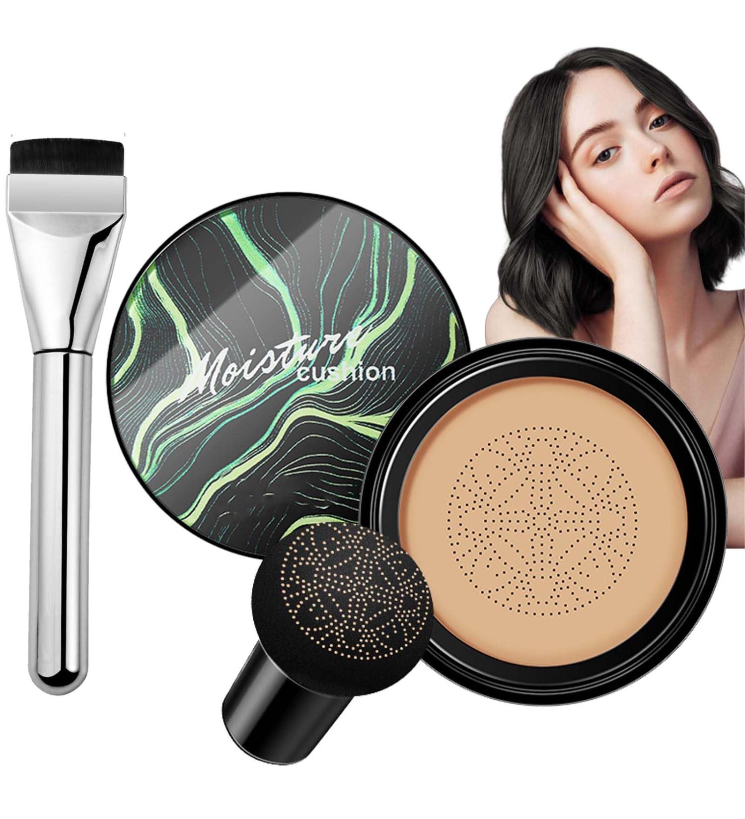 Apartment 2024 New Mushroom Head Air Cushion CC Cream Apartment Air Cushion CC Cream BB Cream Face Make Up Long-Lasting Matte Waterproof Moisturizing Concealer (03# Dark Brown) - Buy Online on GoSupps.com
