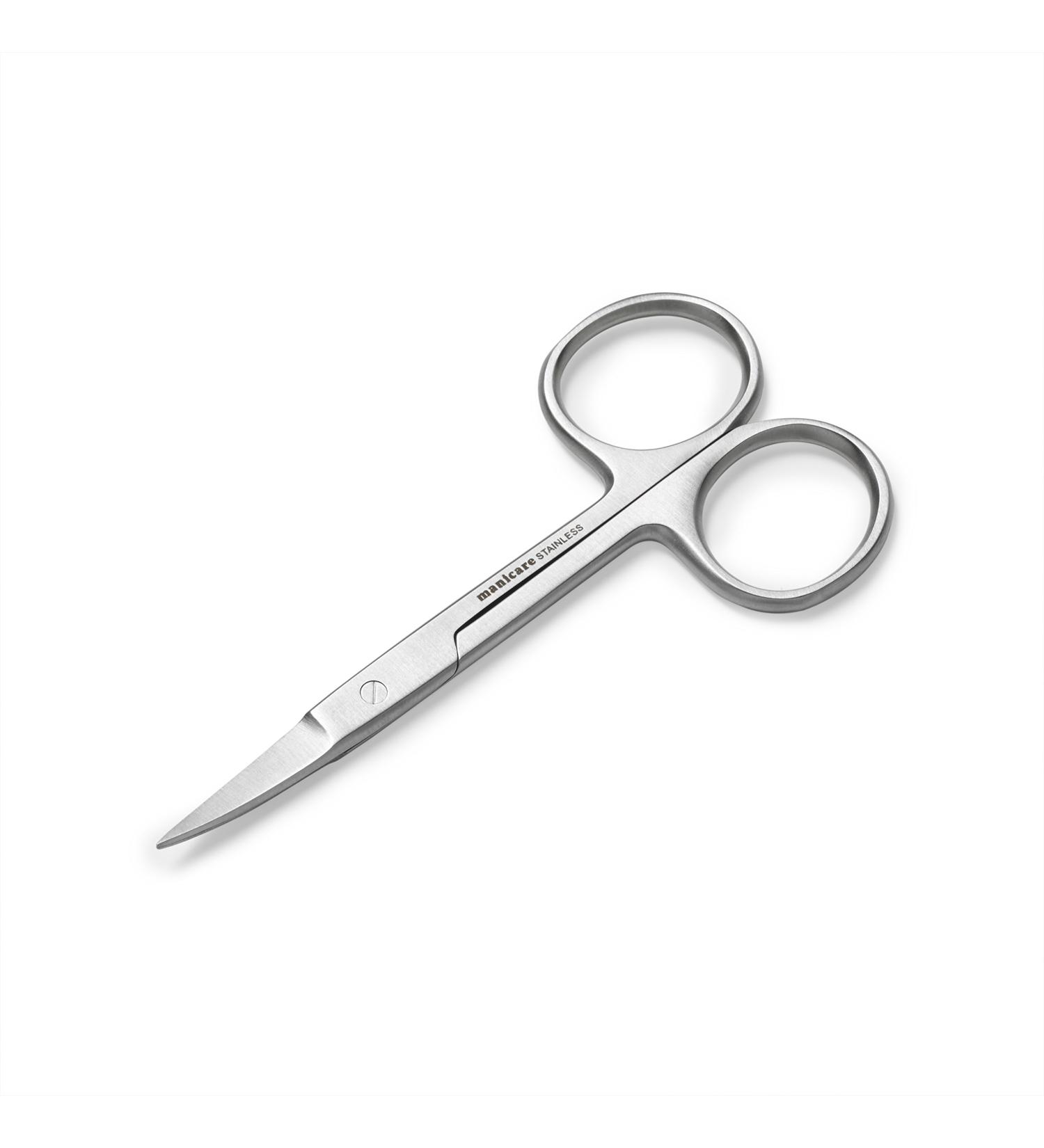 Manicare Cuticle Scissors - Precision Curved Blades, Surgical Grade Stainless Steel for Home and Professional Cuticle Trimming in Manicure and Pedicure - Buy Online on GoSupps.com