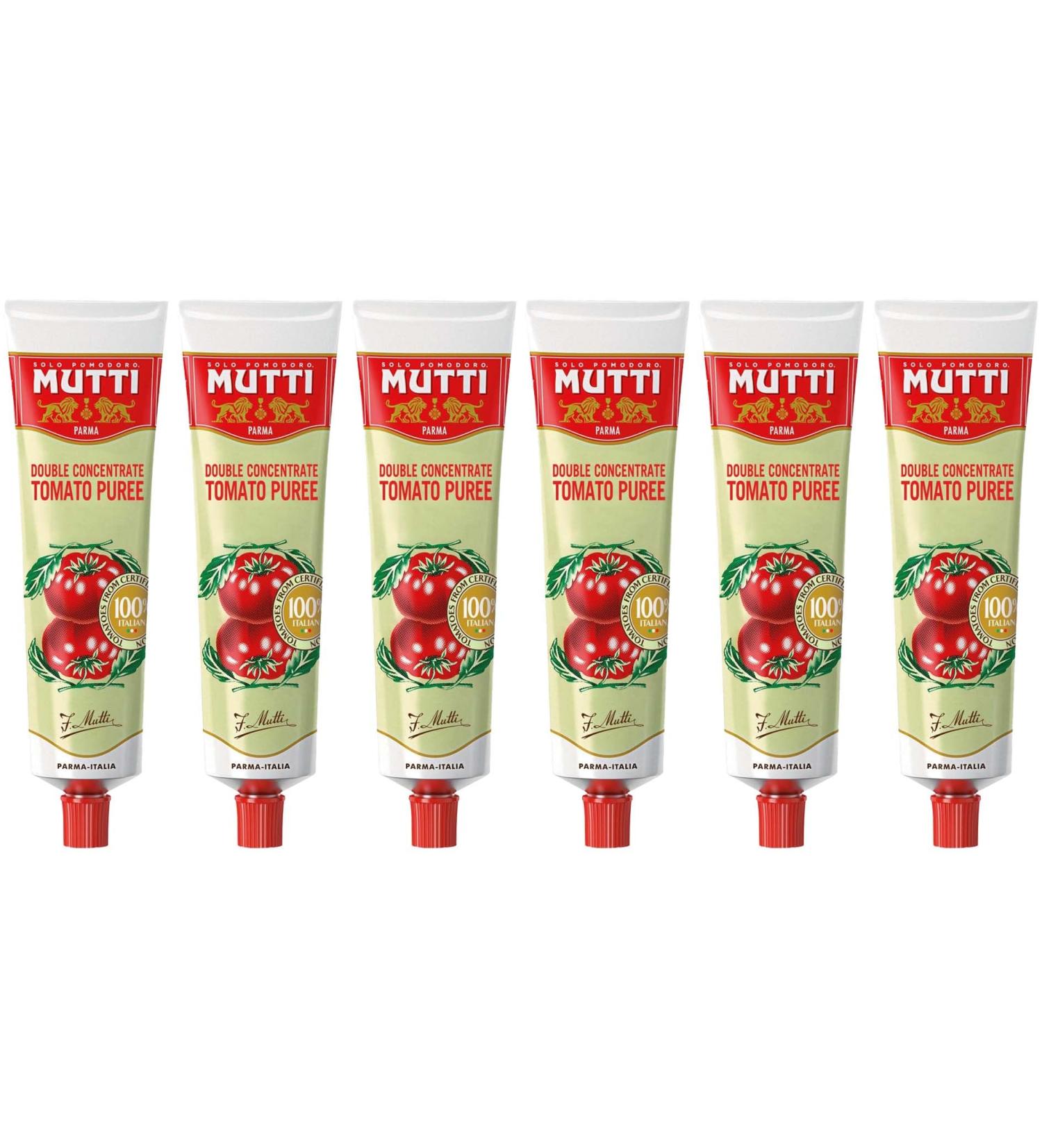 Tomato Puree Bundle with Mutti Double Concentrated Tomato Puree 130g x6 (Pack of 6 Bundle) - Buy Online on GoSupps.com