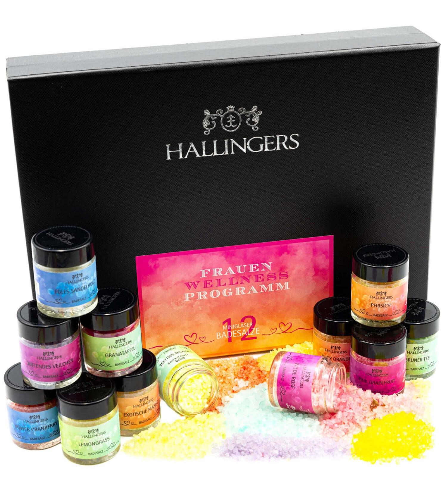 Hallingers Women's Wellness Program - 12 Salz Gift Set with Totes | Ideal Mother s Day & Father's Day Gift | Celebrate New Beginnings & Self-Care - Buy Online on GoSupps.com