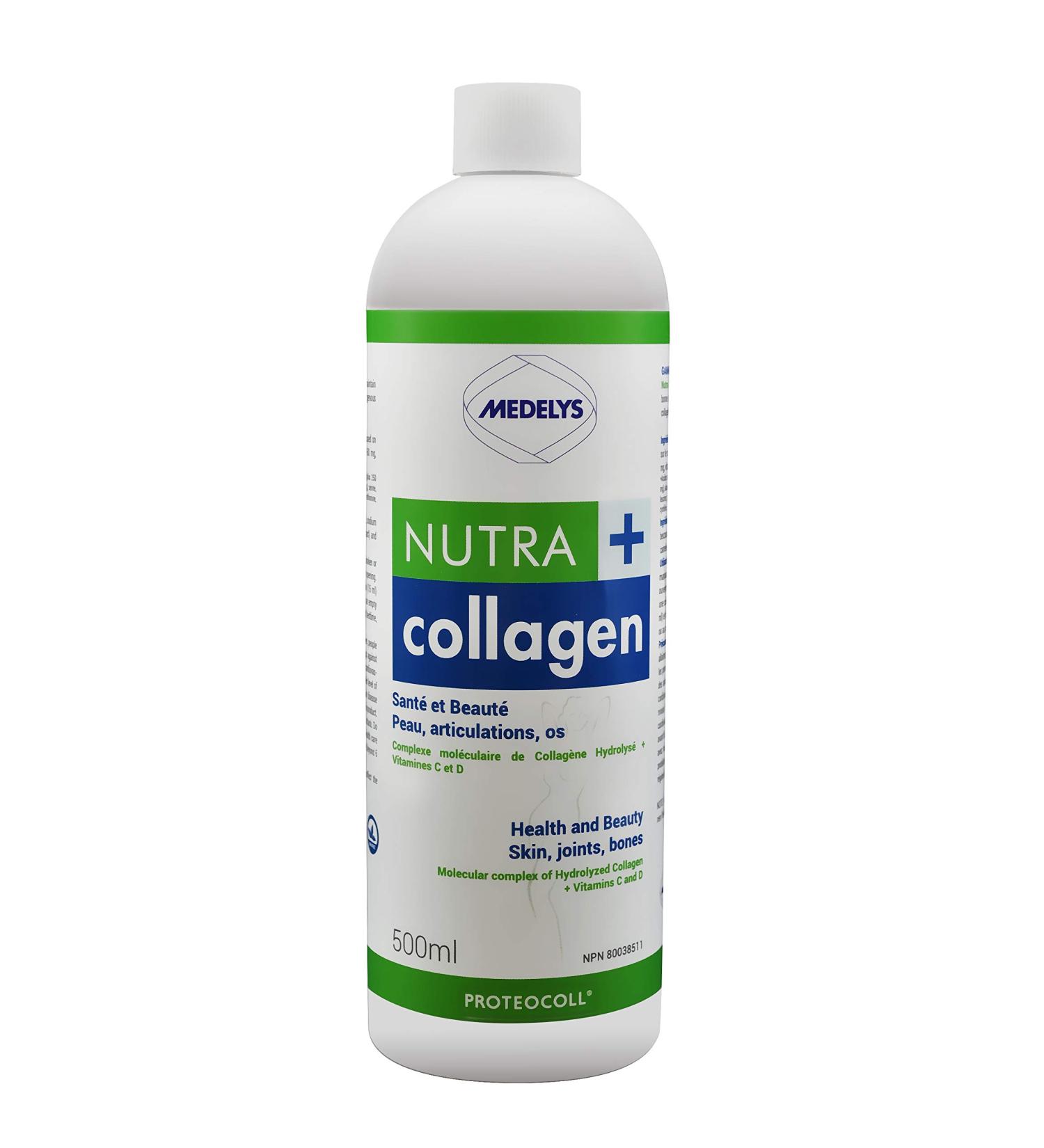 Medelys Nutra Collagen Liquid collagen - For Skin Joints Bones Hair - 500 ml - Buy Online on GoSupps.com