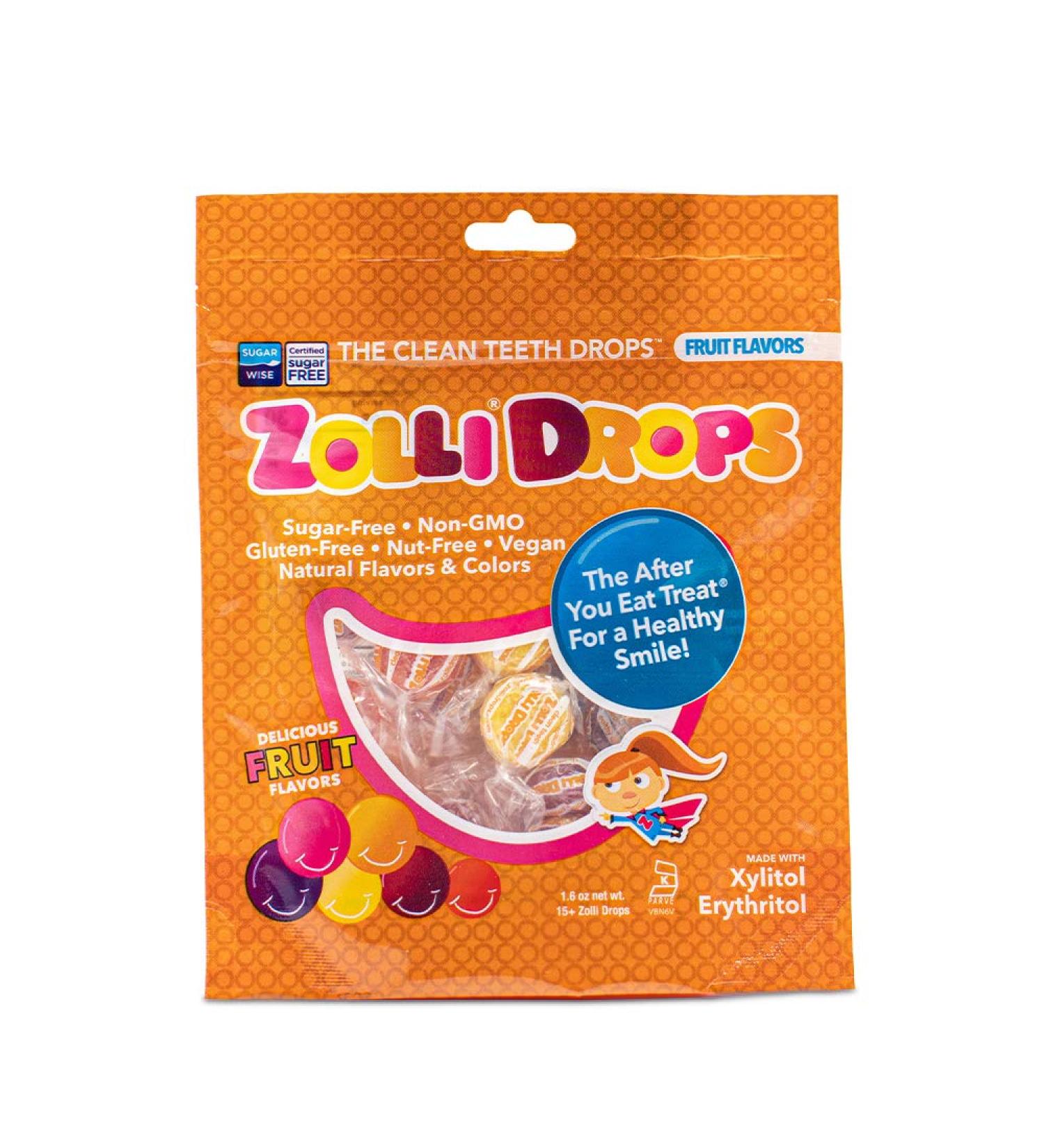 Zollipops Zolli Drops - Clean Teeth Drops in Fruit Flavors | 15+ Drops | 1.6 oz - Buy Online on GoSupps.com