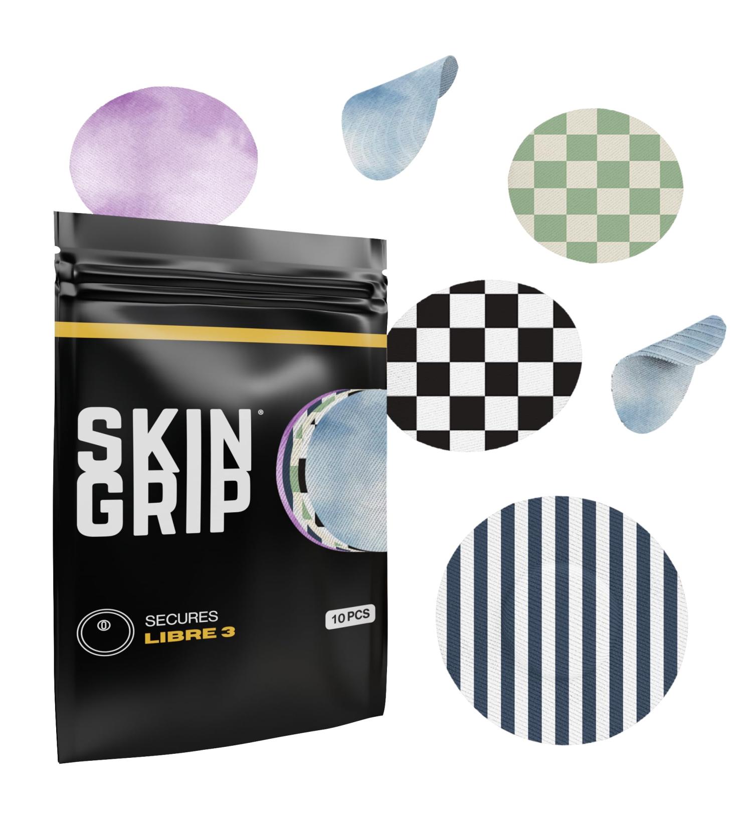 Skin Grip Adhesive Patches for Libre 3 CGM - Waterproof & Sweatproof Medical Tape for 10-14 Days - Classic Pack - Buy Online on GoSupps.com