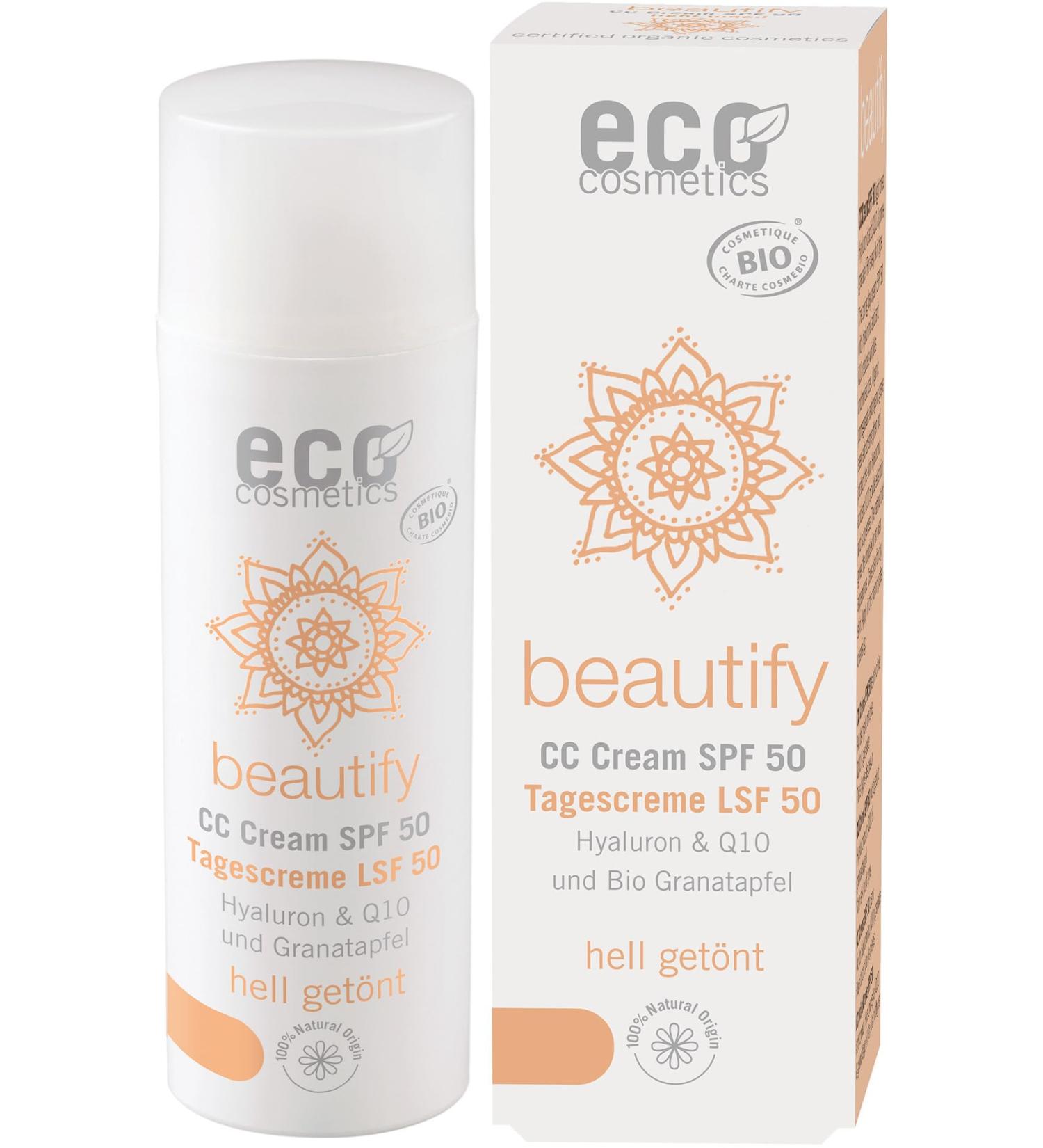 eco cosmetics beautify CC cream SPF 50 light (2 x 50 ml)