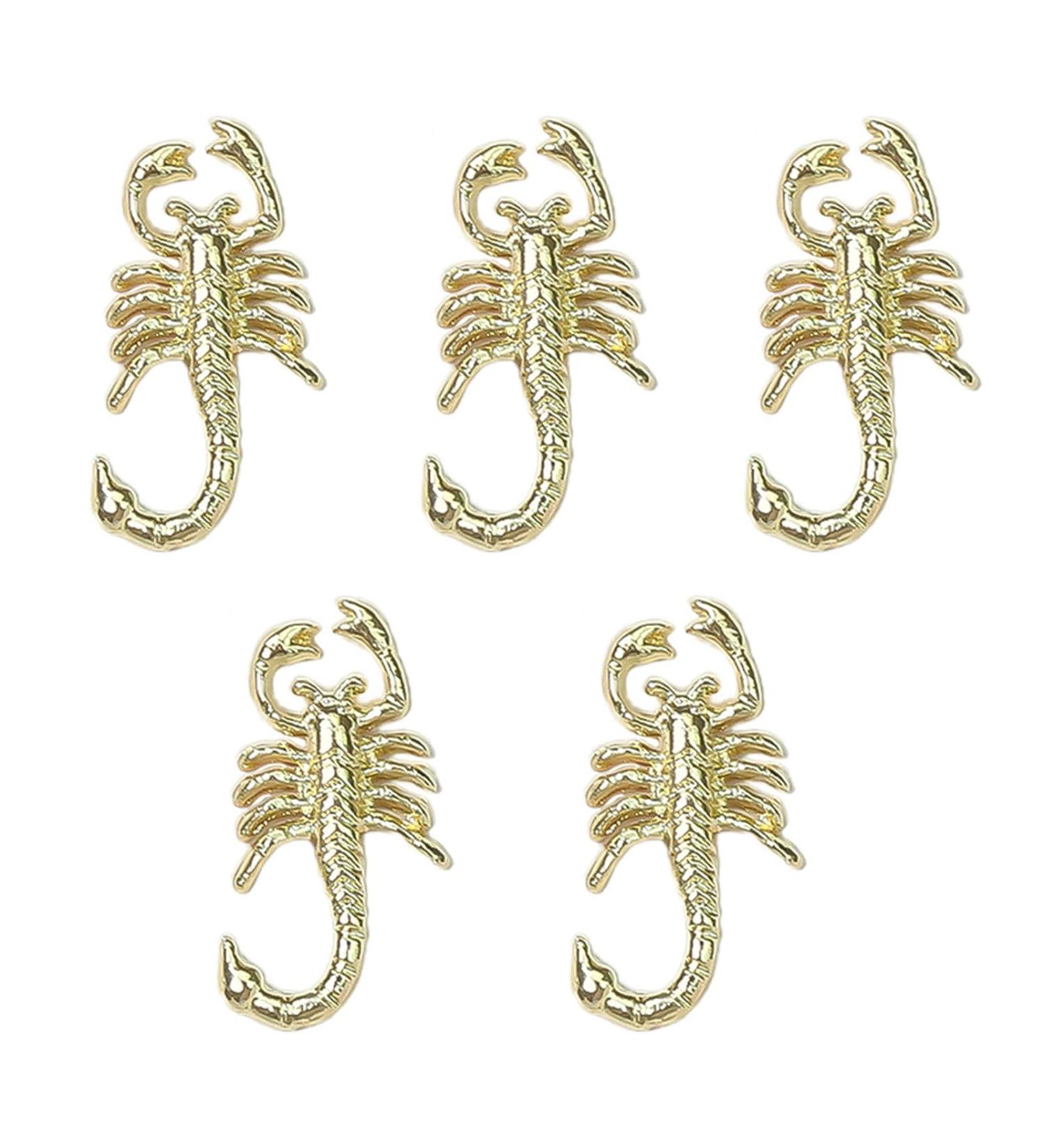 FEIlei Embossed Nail Charms 3D Scorpion Nail Art Accessories for DIY Nail Art Design Nail Art Decoration Jewelry Making - Buy Online on GoSupps.com