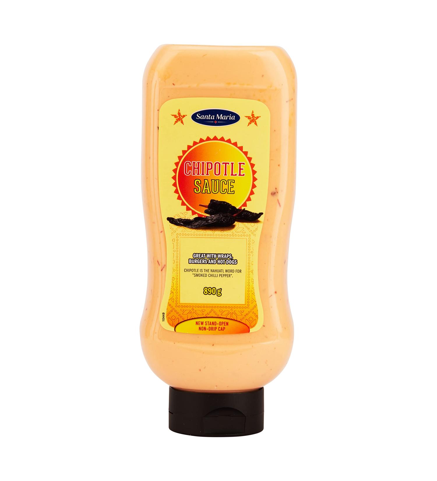 Santa Maria Chipotle Sauce 890g | Dipping Sauce | Great for Cooking with Burgers Hot Dogs Cooking | Serve Hot or Cold