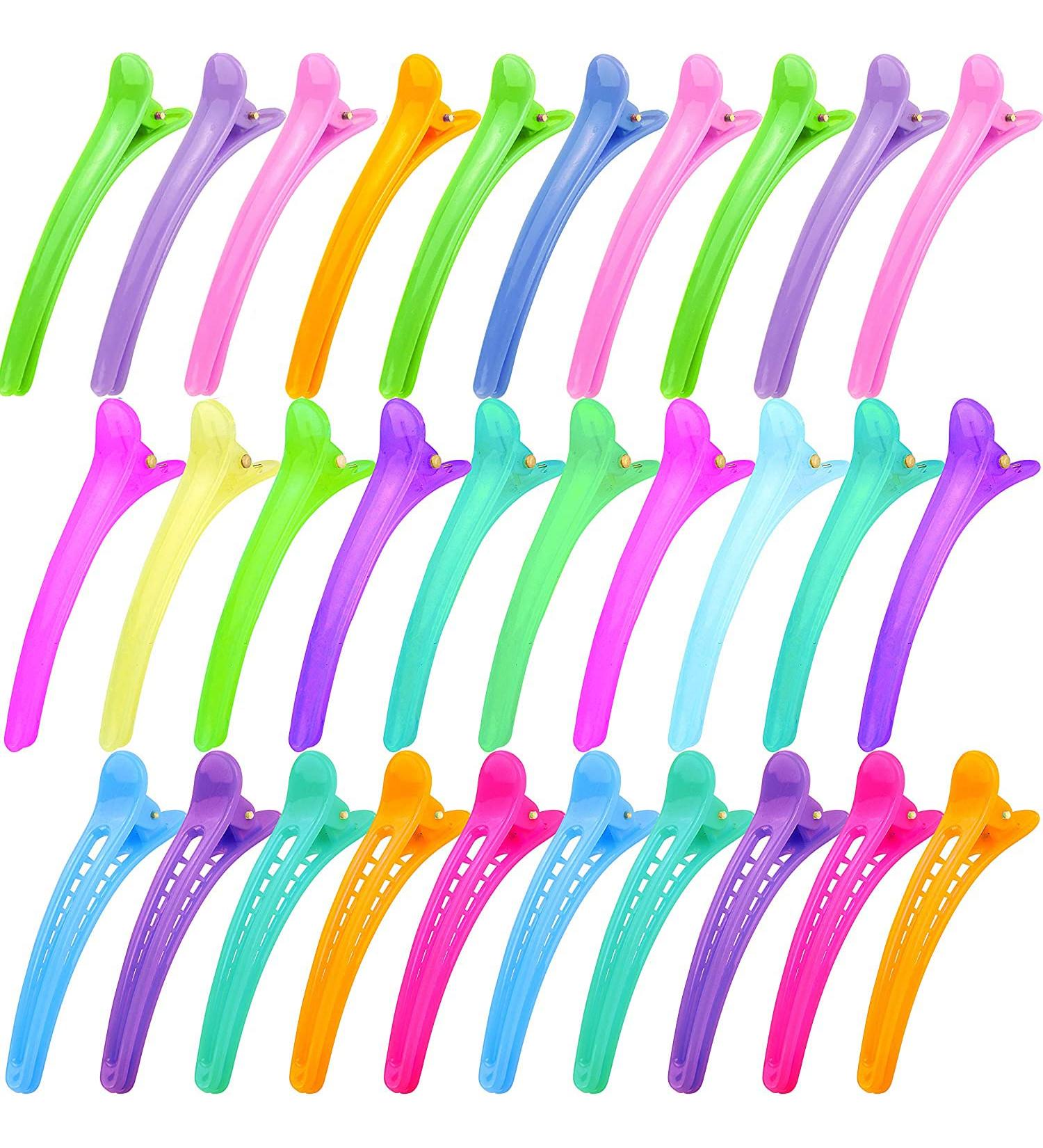 UPINS 30PCS Colorful Duck Billed Hair Clips - Women/Girl Alligator Clip for Styling - Buy Online on GoSupps.com