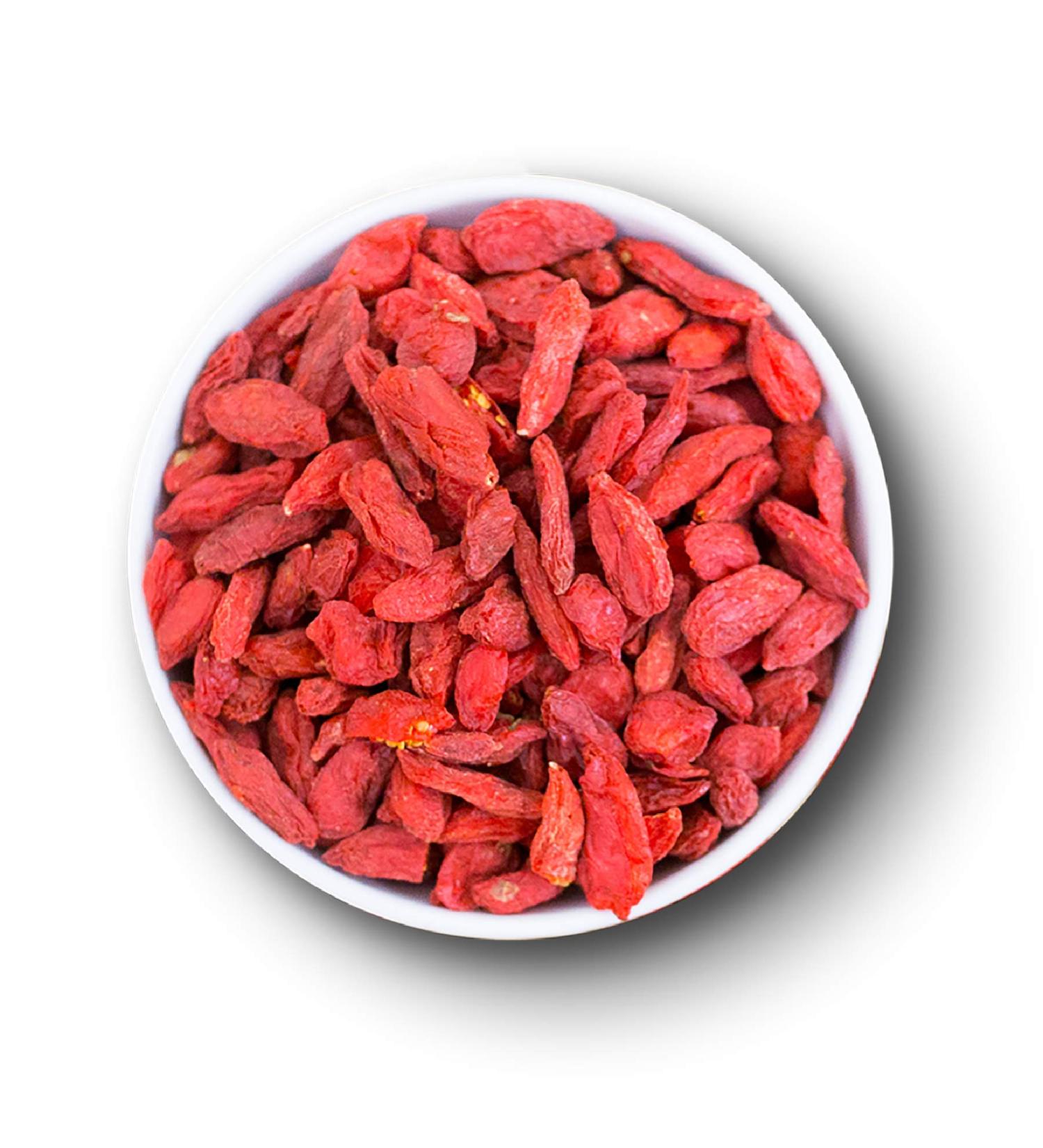 Buy Premium Organic Goji Berries from Tibet - High-Quality Dried Superfood Freshly Packaged Daily 250g Hand Made in Germany - Buy Online on GoSupps.com