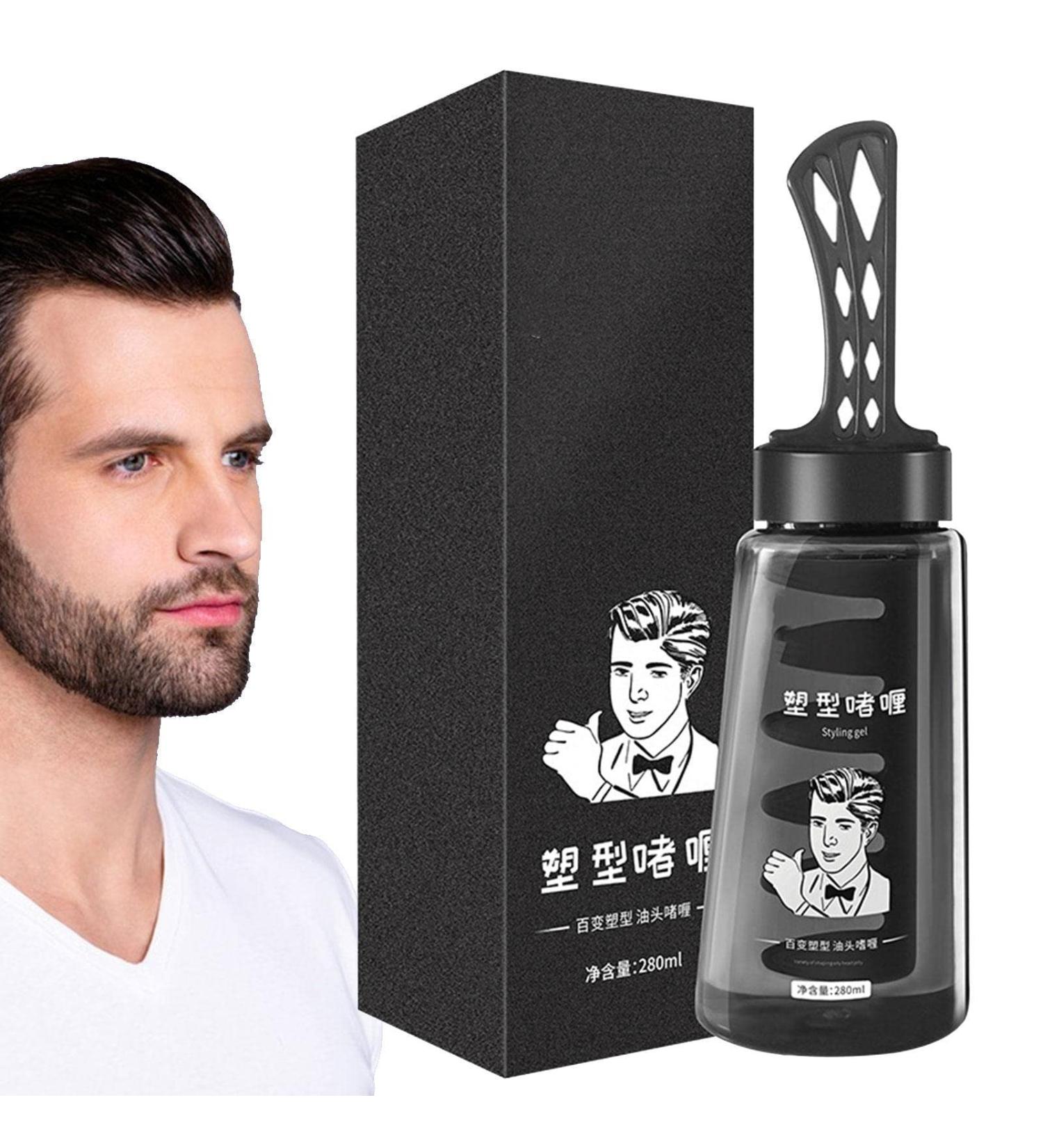 2 in 1 Styling Gel with Comb Mens Hair Styling Gel Tool Lightweight Hair Styling Gel | Lightweight Cool Styling Gel Professional Men Hair Cream Salon Styling Gel Tool 280ml Tmay Comb Styling Gel 280ml - Buy Online on GoSupps.com