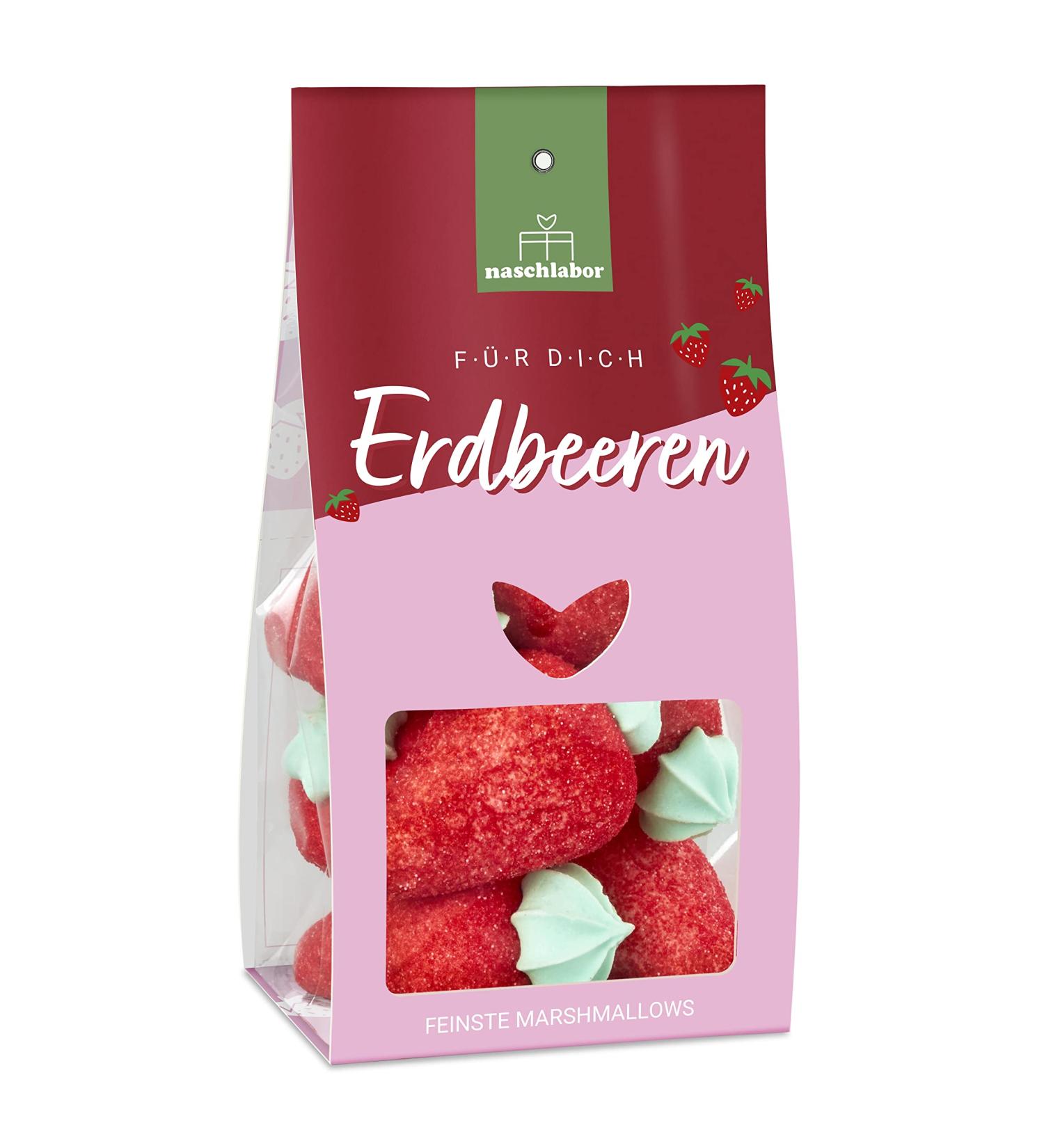 Sac guimauves aux fraises | Guimauves douces et moelleuses en forme de fraise pour l' t | Pour offrir go ter ou d corer | Guimauves aux fraises - Buy Online on GoSupps.com