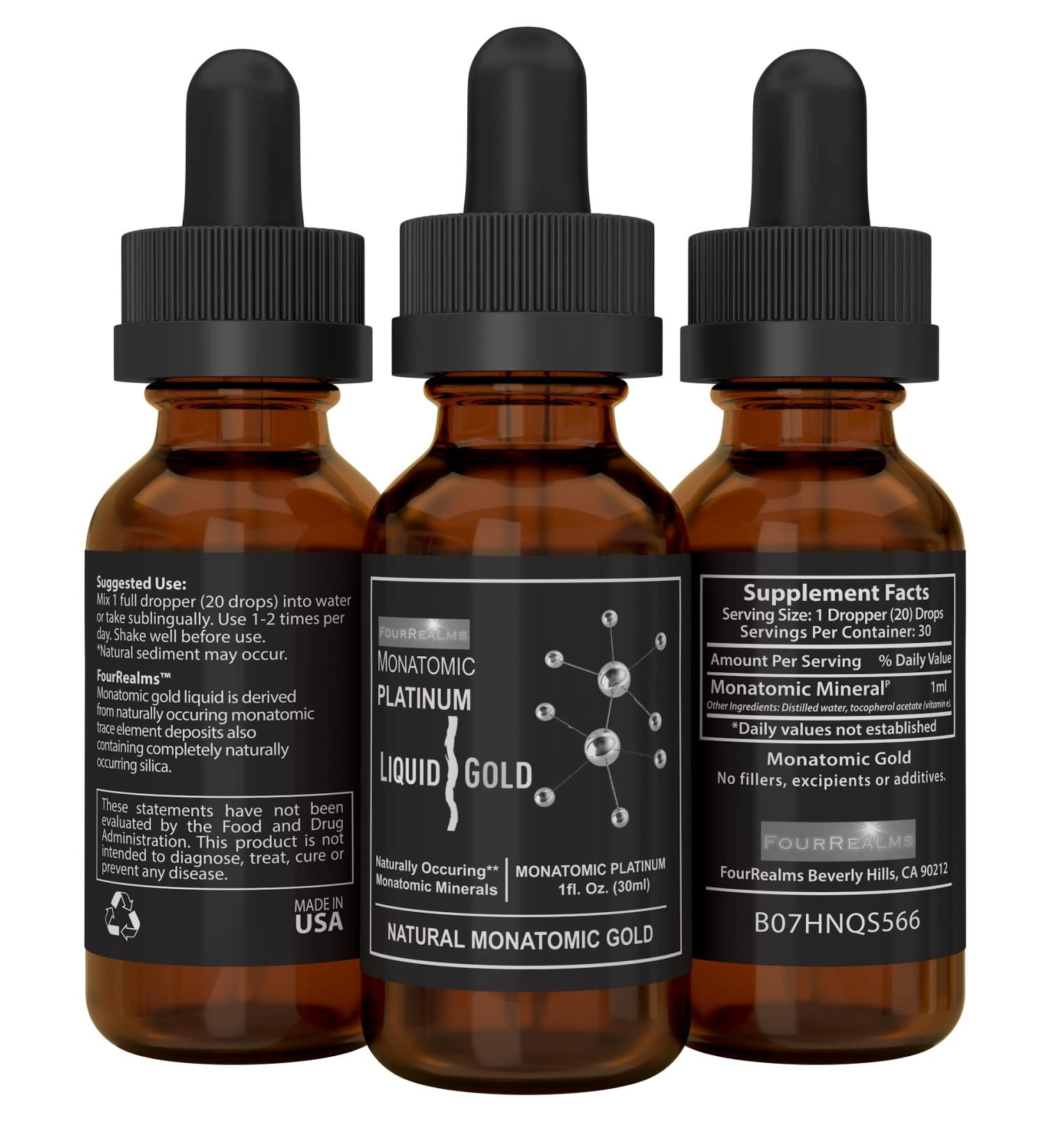 3 Leaf Naturals Mono-Atomic ORMUS - Monoatomic Platinum Monatomic Orme 1oz - Buy Online on GoSupps.com