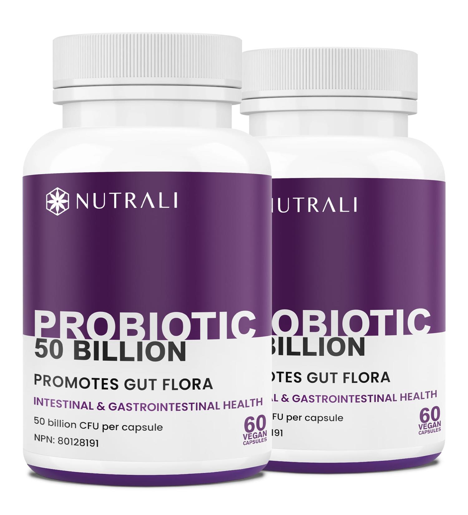 50 BILLION Daily Probiotic for Men & Women 15 Strains Active Culture. Relieves Bloating and Constipation Improved Digestion and Gut Health Supplement Non-GMO Vegan Gluten Free. 60 Powerful Easy to Swallow Capsules.(2 Pack) 60 count (Pack of 2) - Buy Online on GoSupps.com