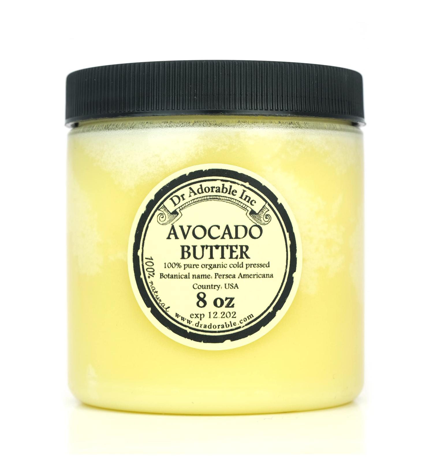 Dr Adorable - 8 oz - Avocado Butter - Refined Pure Natural Organic Raw 8 Ounce (Pack of 1) - Buy Online on GoSupps.com