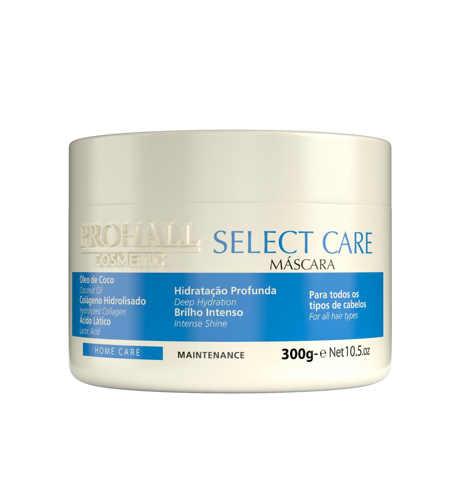 Prohall Cosmetic Select Care Hair Mask - Deep Conditioning for Damaged Hair Hydration & Frizz Reduction - 10.5 FLOz - Buy Online on GoSupps.com