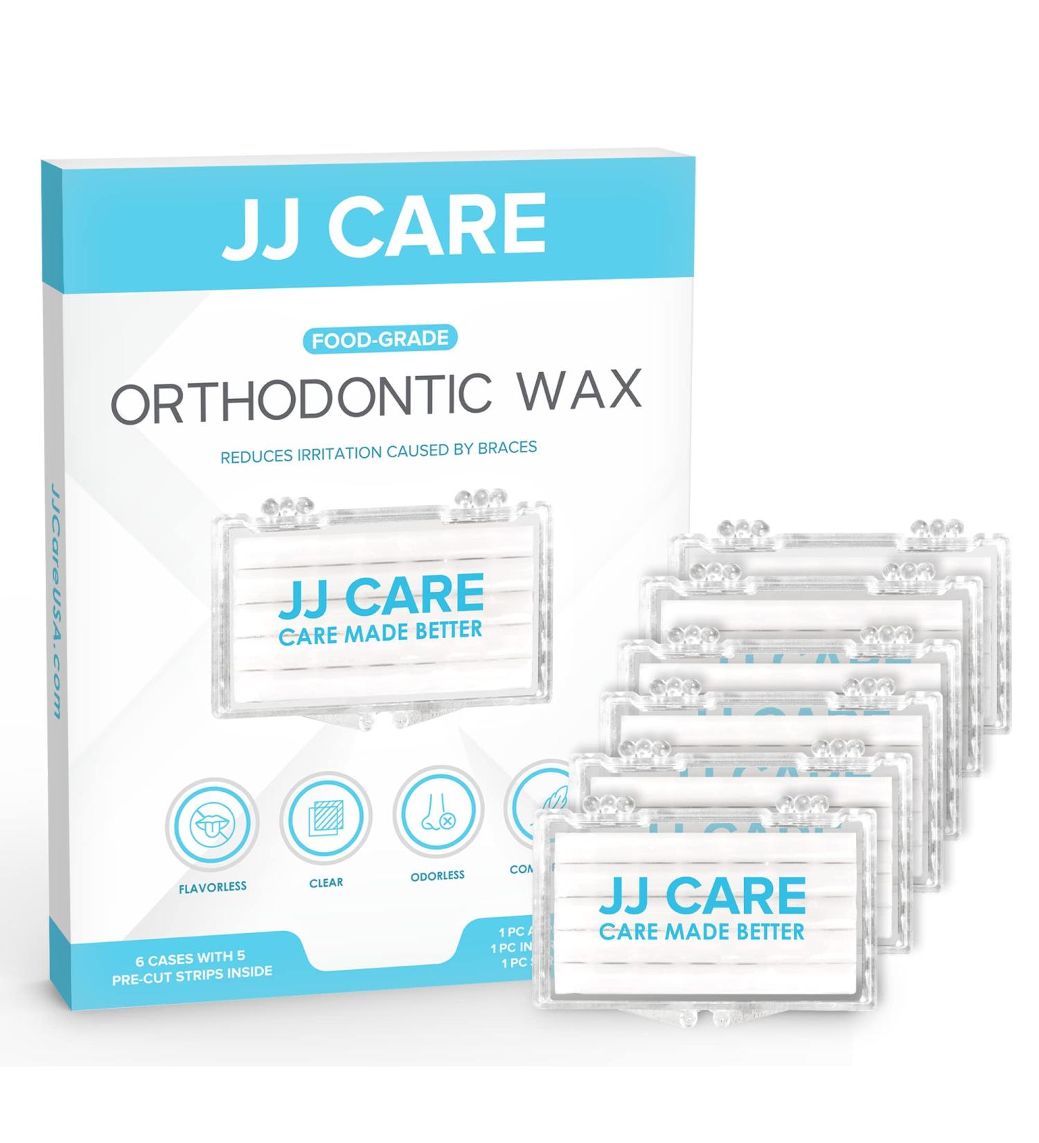 JJ CARE Orthodontic Wax (Pack of 6) with Applicator & 2 Interdental Brushes - Buy Online on GoSupps.com
