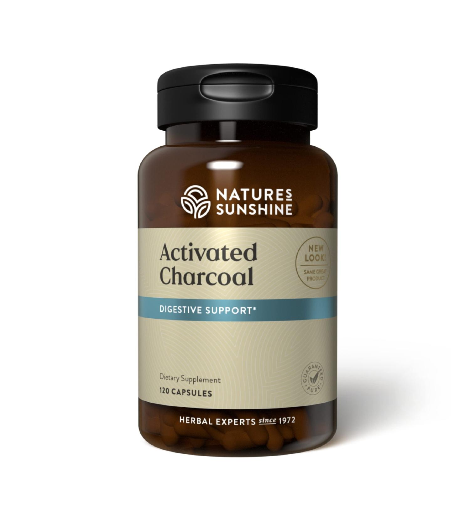 Nature's Sunshine Activated Charcoal - 120 Capsules | Natural Detox Support - Buy Online on GoSupps.com