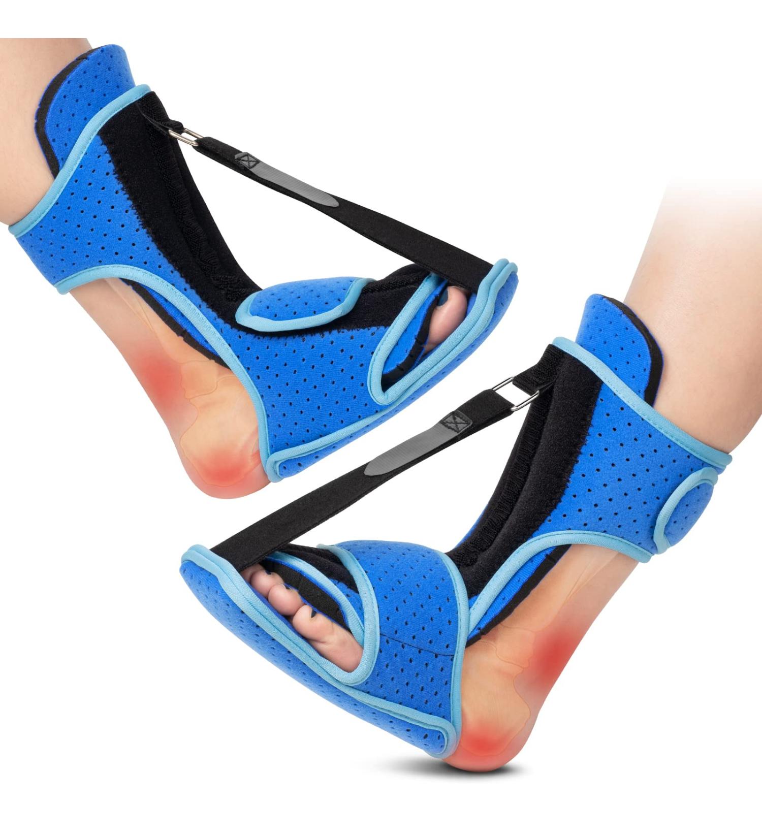 Lynrise Plantar Fasciitis Night Splint - 2pcs Foot Brace for Pain Relief | Achilles Tendonitis & Flat-Foot Support for Women & Men - Buy Online on GoSupps.com