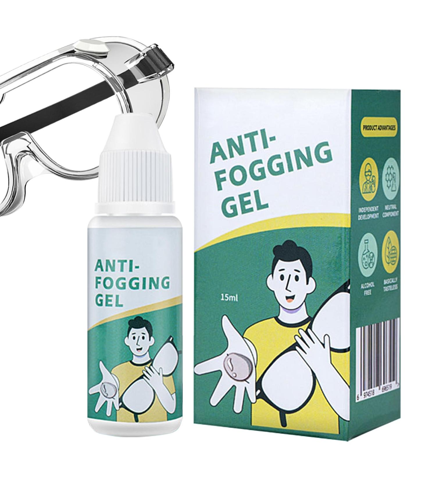 Anti Fog Glasses Gel | 15ml Long Lasting Glasses Anti Fog - Multipurpose Glasses Cleaner Portable Fog Gel for Window Mirrors Home Lvtfco - Buy Online on GoSupps.com