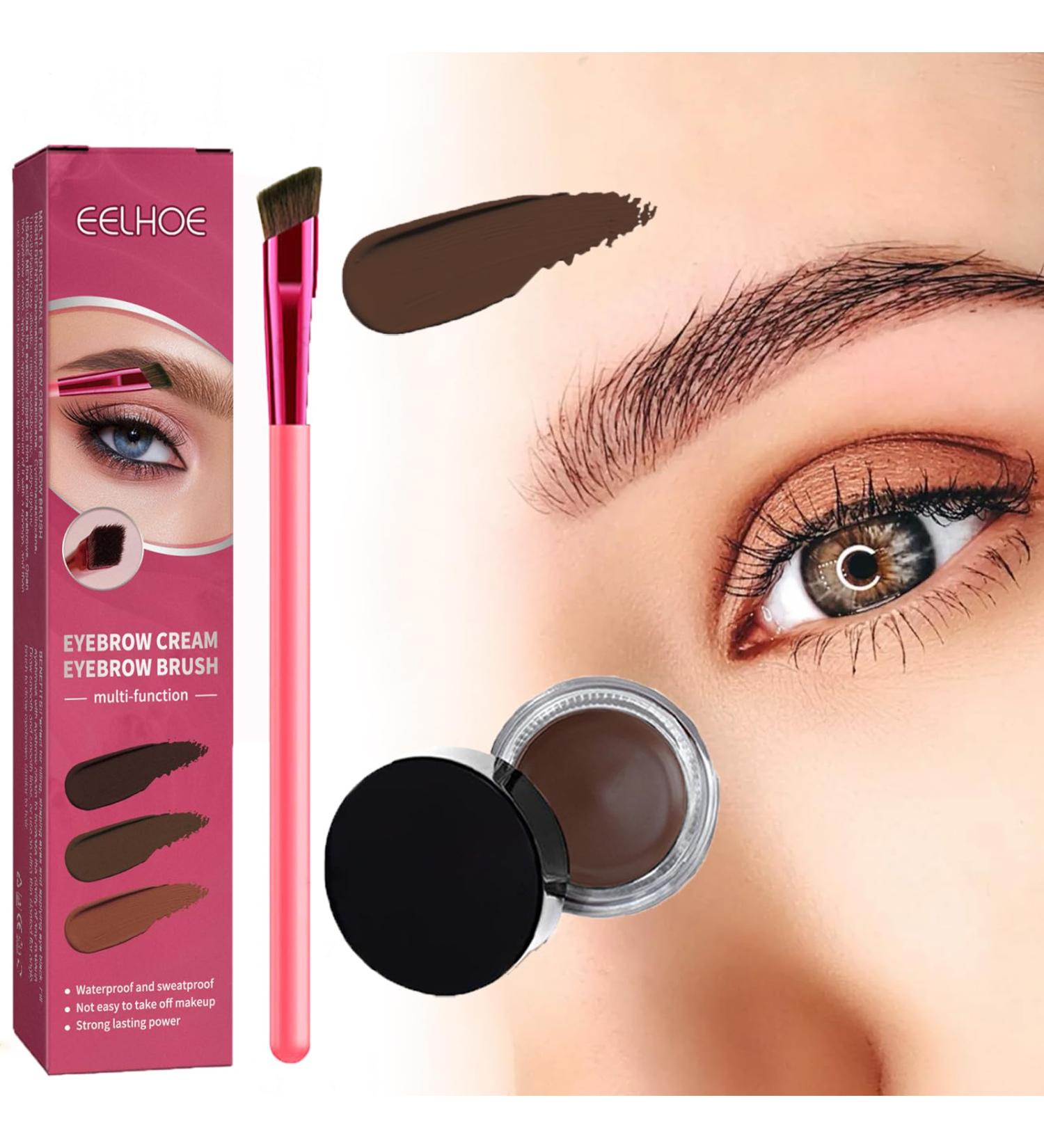 4D Laminated Eyebrow Pen New 4D Hair Stroke Brow Stamp Brush Dark Brown Eyebrow Cream Kit Multifunction Ultra-thin Angled Realistic Eyebrow Brush - Buy Online on GoSupps.com