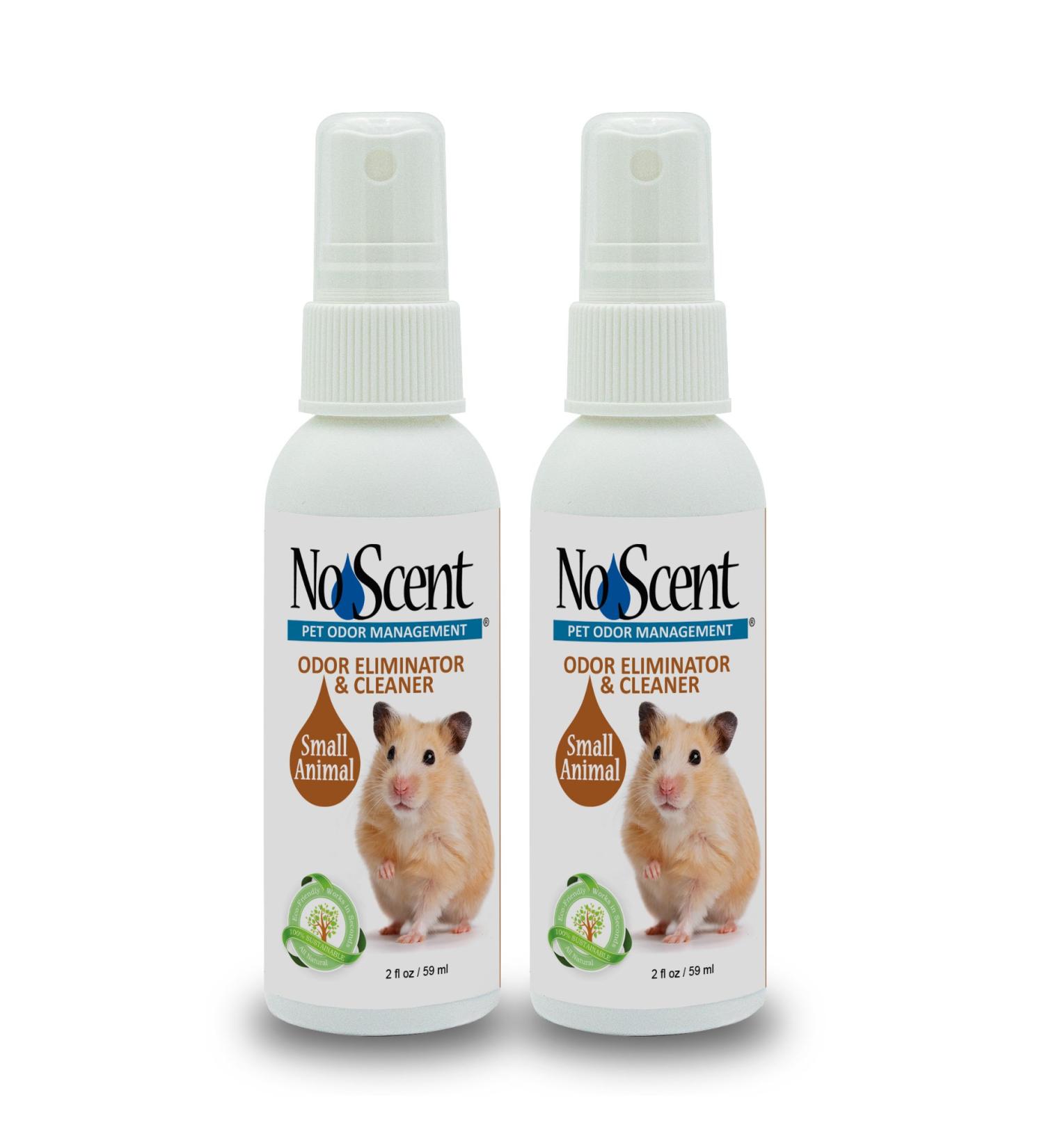 No Scent Small Animal Probiotic Odor Eliminator & Cleaner 2 oz x 2 - Safe & Natural Formula for Hutches, Tanks, Bedding & Toys - Buy Online on GoSupps.com