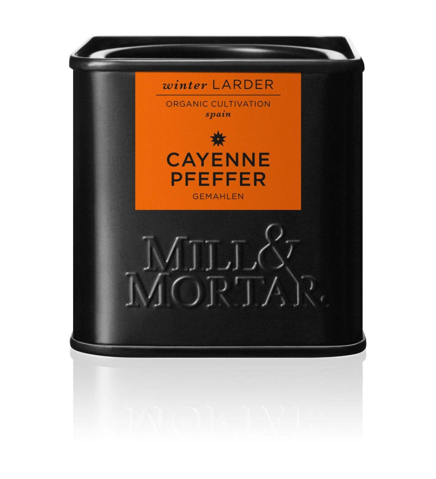  Mill & Mortar Mill & Mortar Ground Cayenne Pepper - Organic - 45g - Buy Online on GoSupps.com