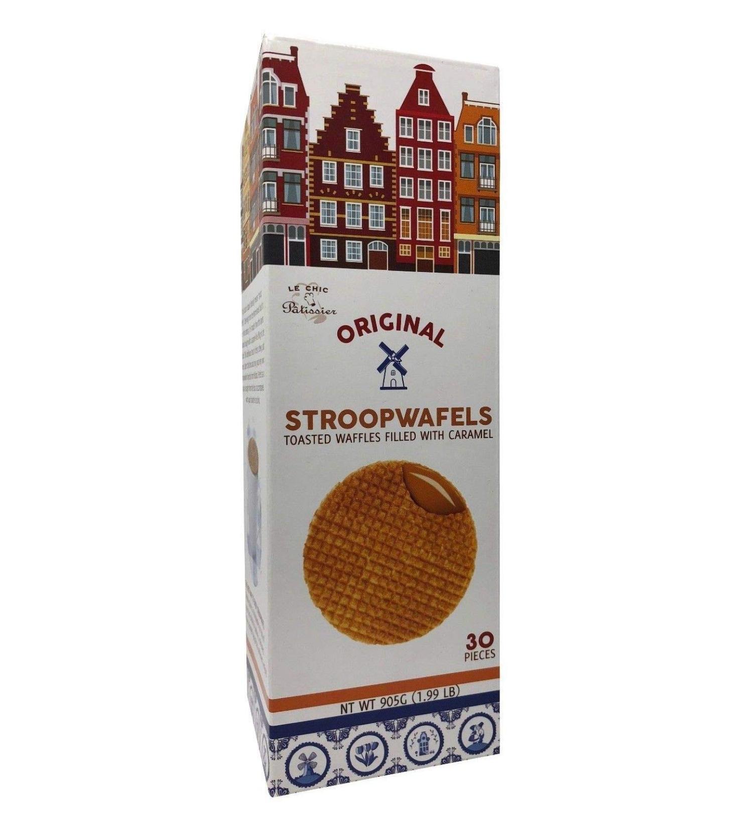 Original Stroopwafels- Toasted Waffles filled with Caramel 1.99 Pound (Pack of 1)