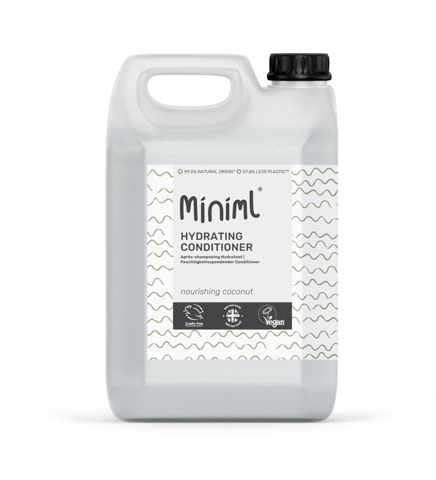  Miniml Miniml Natural environmentally friendly conditioner 5L with nourishing coconut for men and women for sensitive scalp and skin cruelty-free formula - Buy Online on GoSupps.com