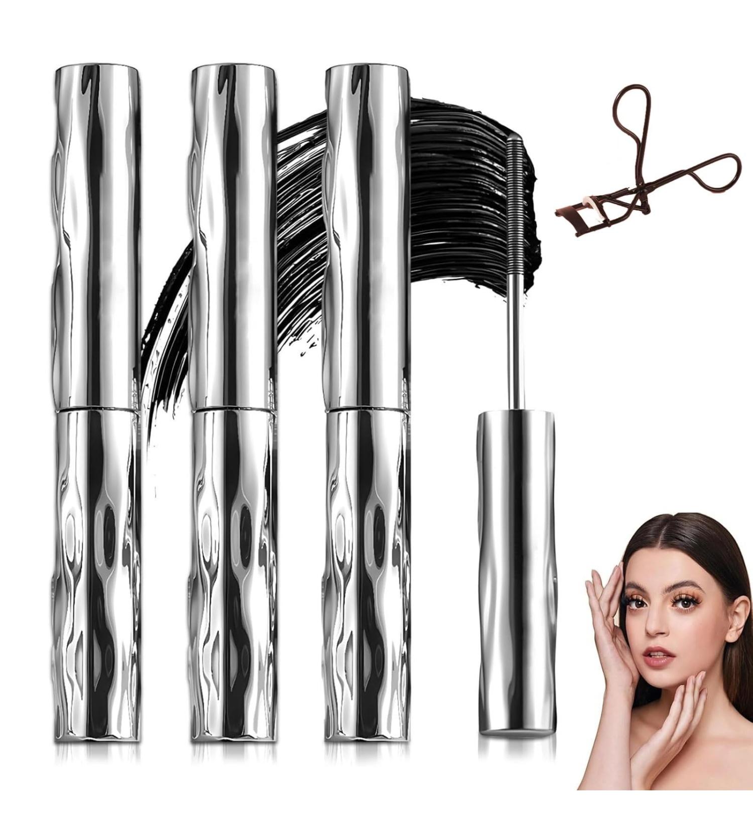 Ultimate Length & Curl Mascara Set Curling Mascara for Visibly Enhanced Lashes Long Lasting Smudge-Free (Eyelash Curler Included)(3 pcs) - Buy Online on GoSupps.com