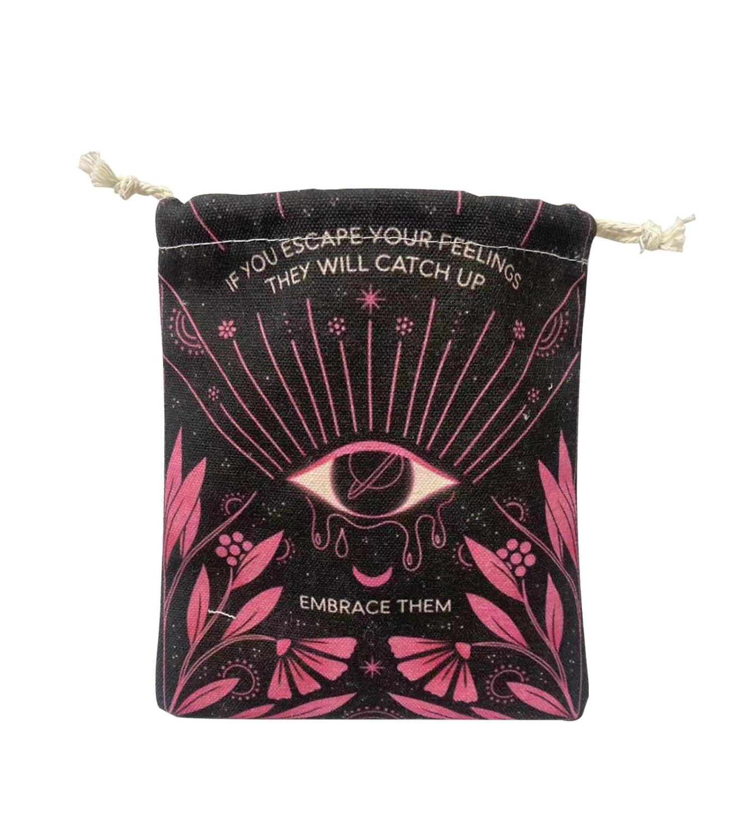 ABBTO Soft Tarot Card Pockets - 5 PC Set | Comfortable Bags for Cards Jewelry & Crystals | Perfect Party Gift | Mixed Colors - Buy Online on GoSupps.com