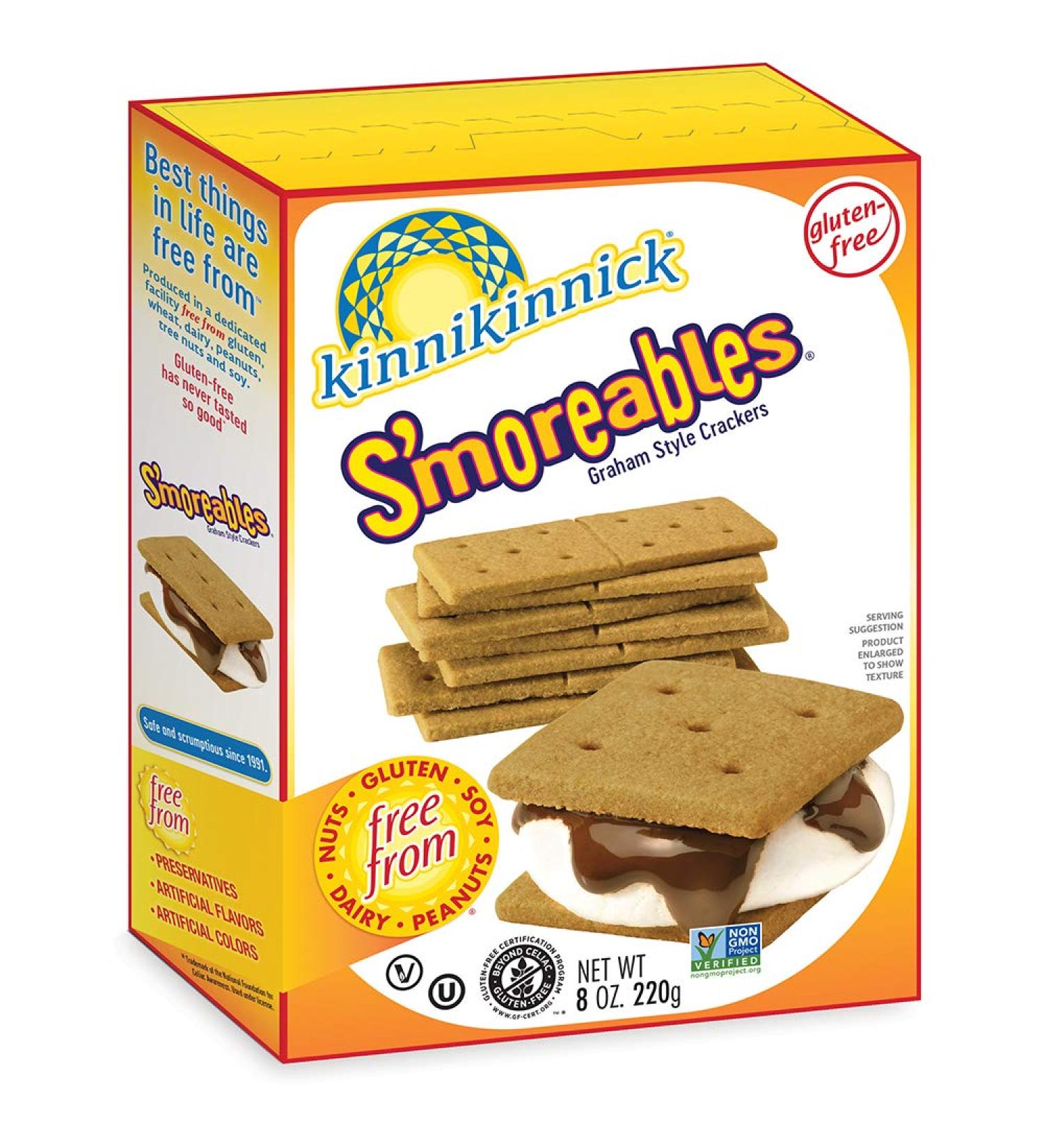 Kinnikinnick S'moreables Gluten Free Graham Crackers 8oz/220g - Pack of 6 - Buy Online on GoSupps.com