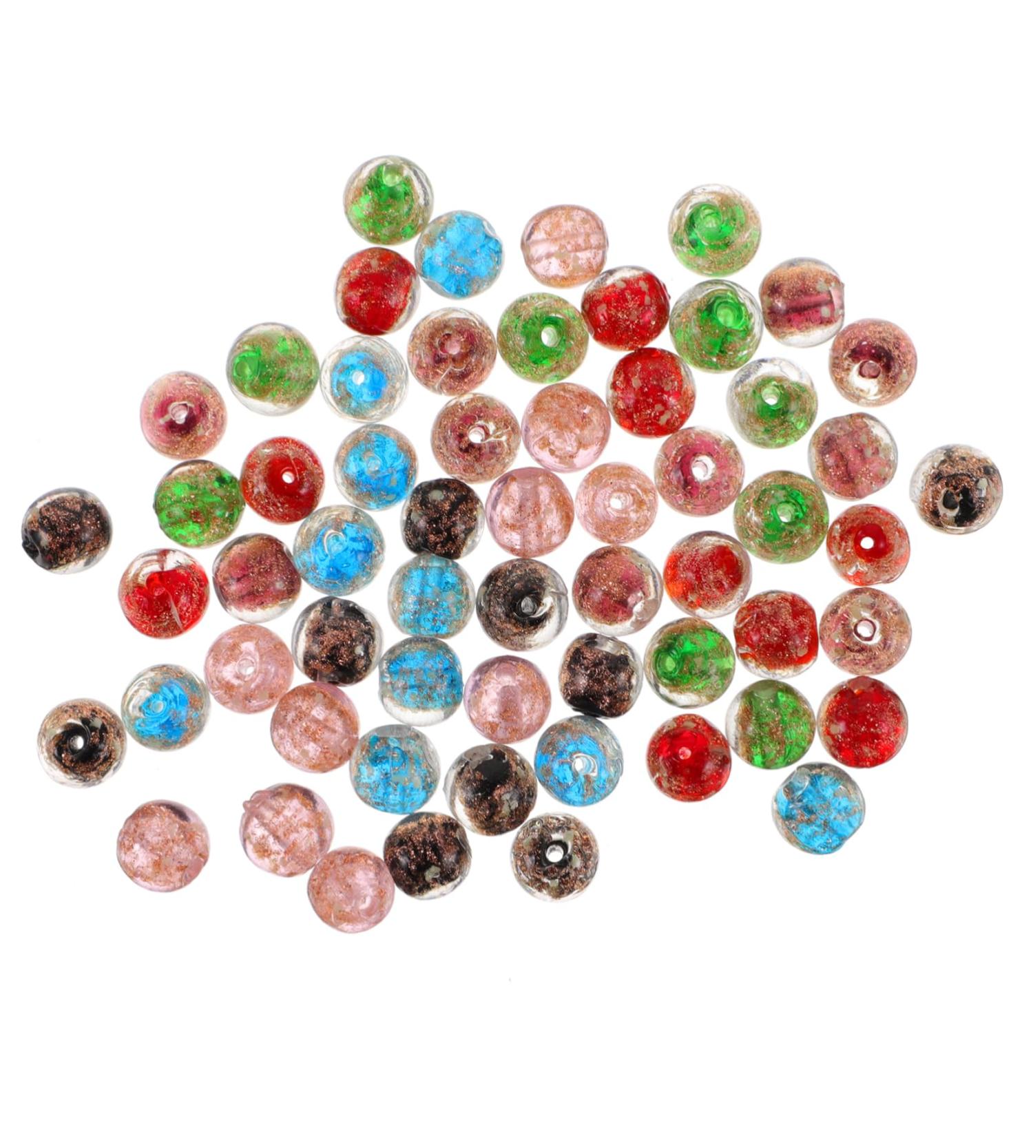 TEHAUX 240 Pcs Beads for Jewelry Making Beaded Bracelet Hand Jewelry Glow in The Dark Beads Round Beads Bracelet Beads Glow Accessories Jewlery Bead Decor Necklace Glass Gold Sandstone - Buy Online on GoSupps.com