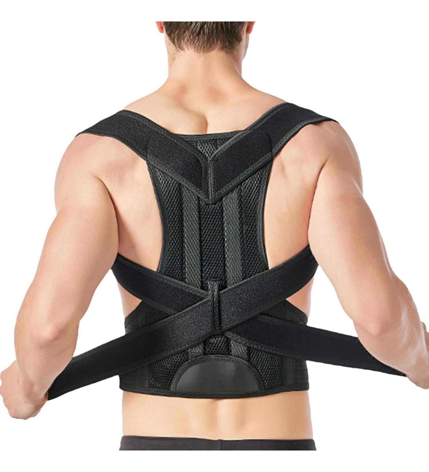 Shoulder Posture Corrector Adjustable Upper Back Support Belt Shoulder Brace | Back Support Straightener Posture Support Brace Breathable Training Belts for Wom 2xl - Buy Online on GoSupps.com
