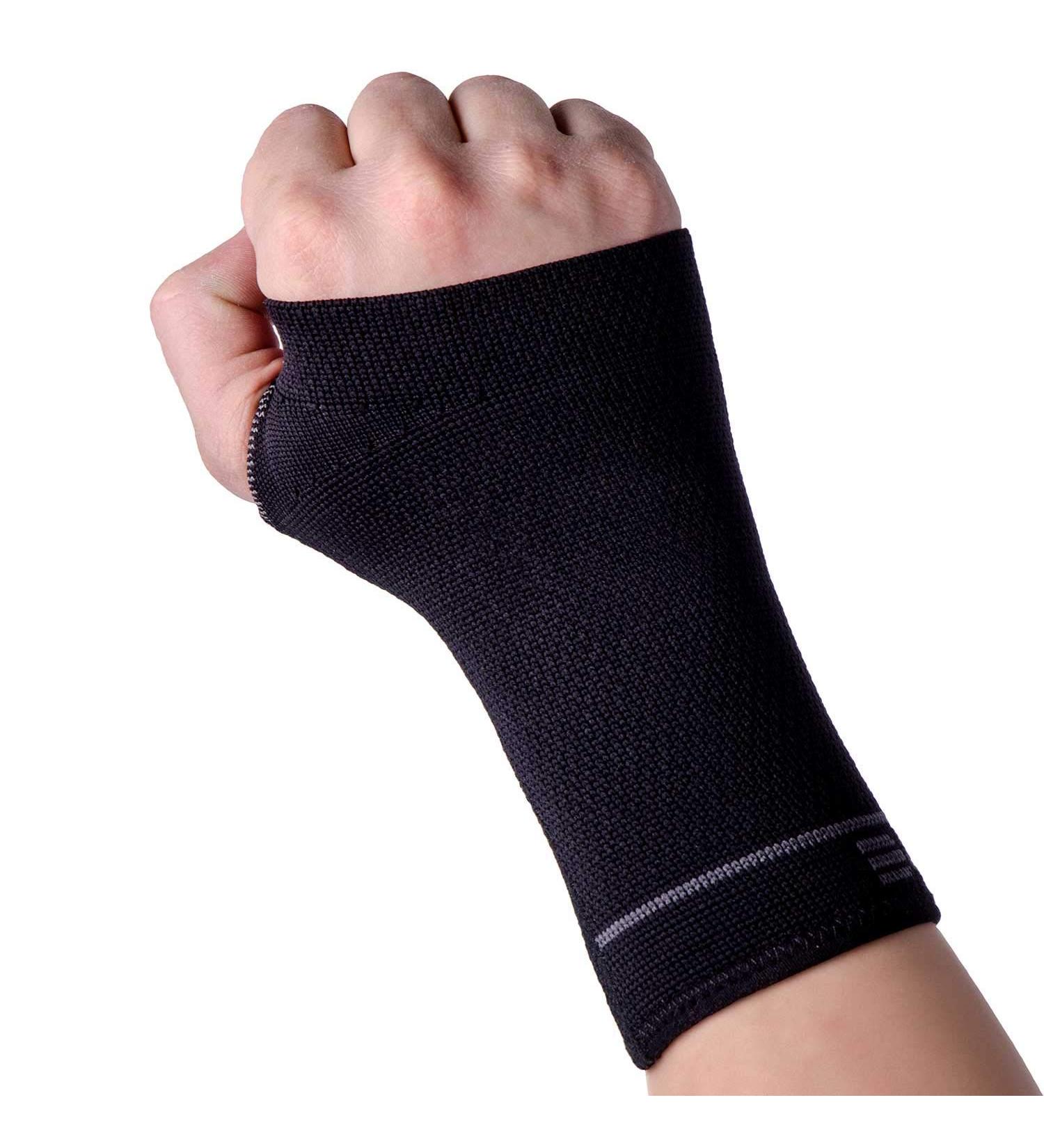 Compression Wrist Support Sleeve - Carpal Tunnel Relief & Pain Management - Best for Circulation & Wrist Support (Midnight Black Size L - Buy Online on GoSupps.com