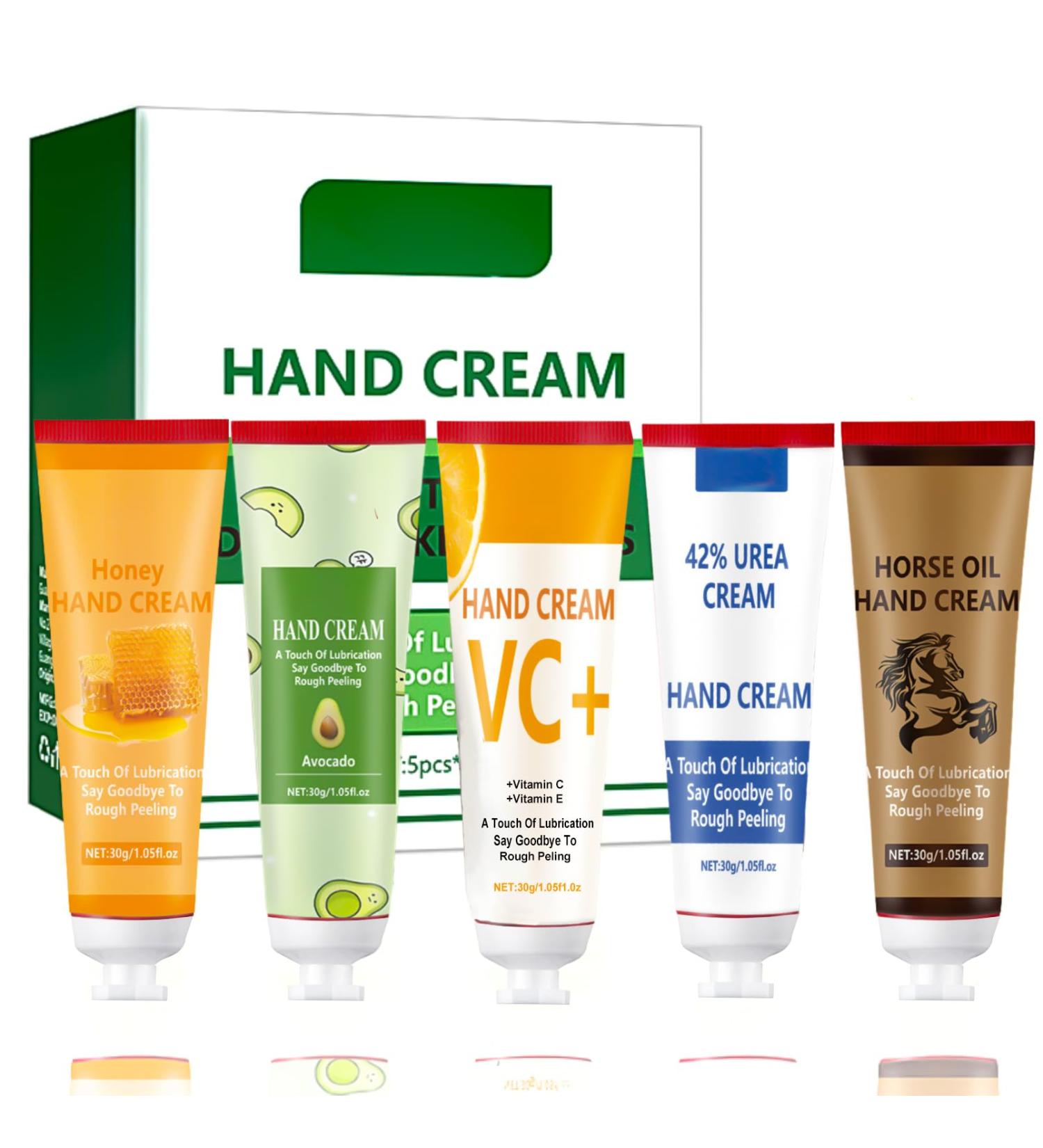 IZBEAUVO Hand Cream Gift Set 5x30ml Mini Hand Cream Set Travel Size Hand Cream Gift Set Hand Cream Gift Sets for Women & Men Moisturizing Hand Cream for Very Dry Hands Deeply Hydrating Non-greasy - Buy Online on GoSupps.com