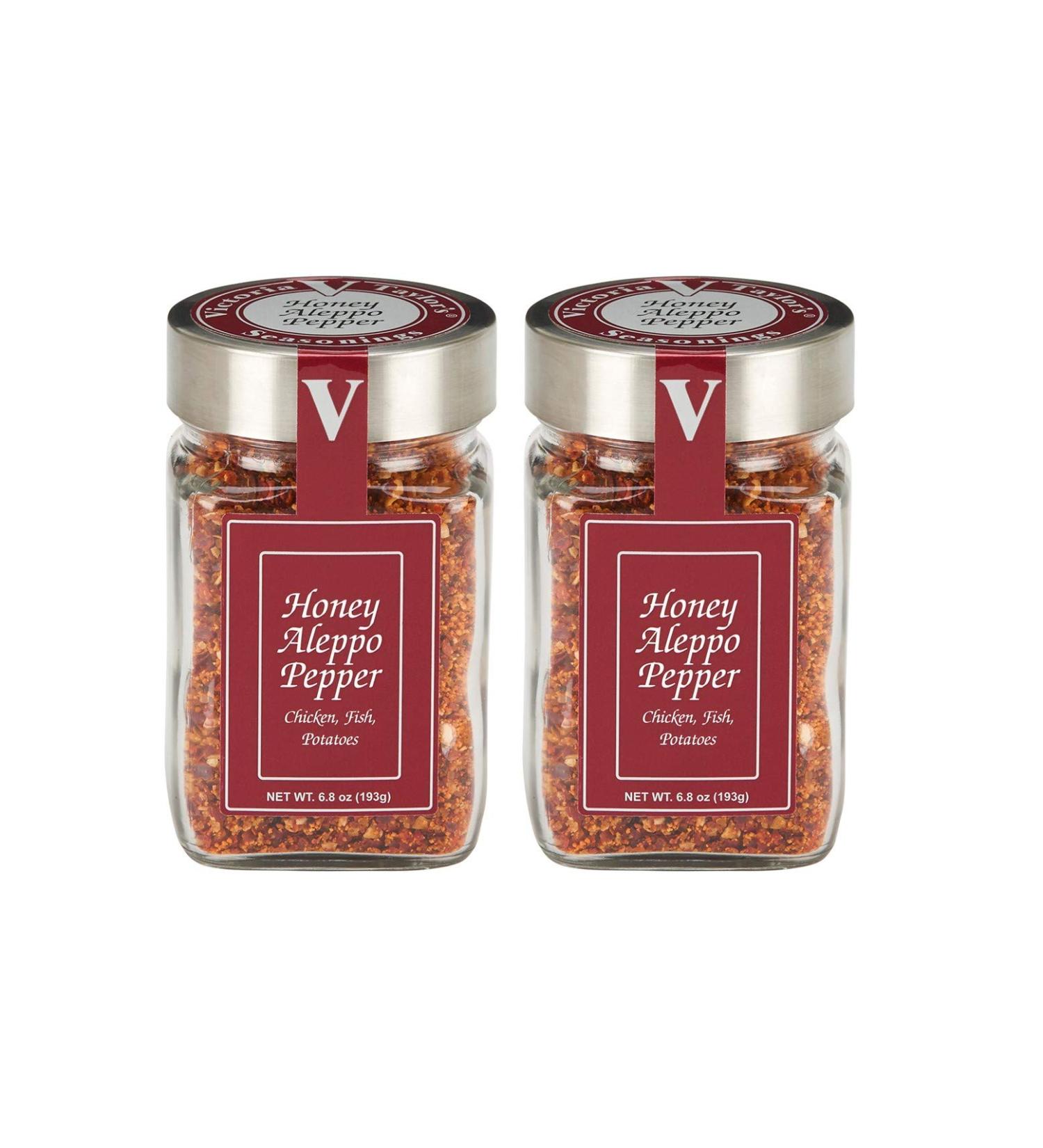 Honey Aleppo Pepper - 6.8 oz. Jar (Pack of 2) - Sweet & Savory Seasoning Blend with Heat - Unique 6.8 Ounce (Pack of 2) - Buy Online on GoSupps.com