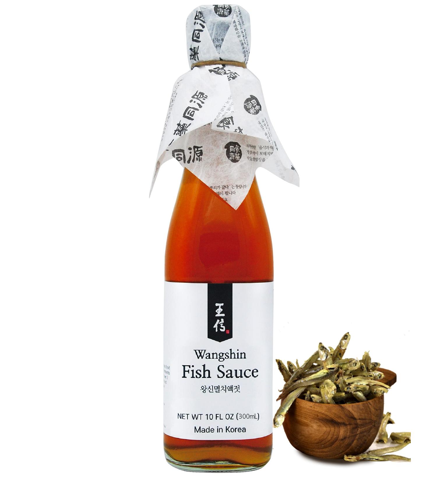 Wangshin Fish Sauce 10 fl oz - Aged 2 Years | Korean Traditional Clay Pot Fermented Anchovy and Salt | Pack of 1 - Buy Online on GoSupps.com