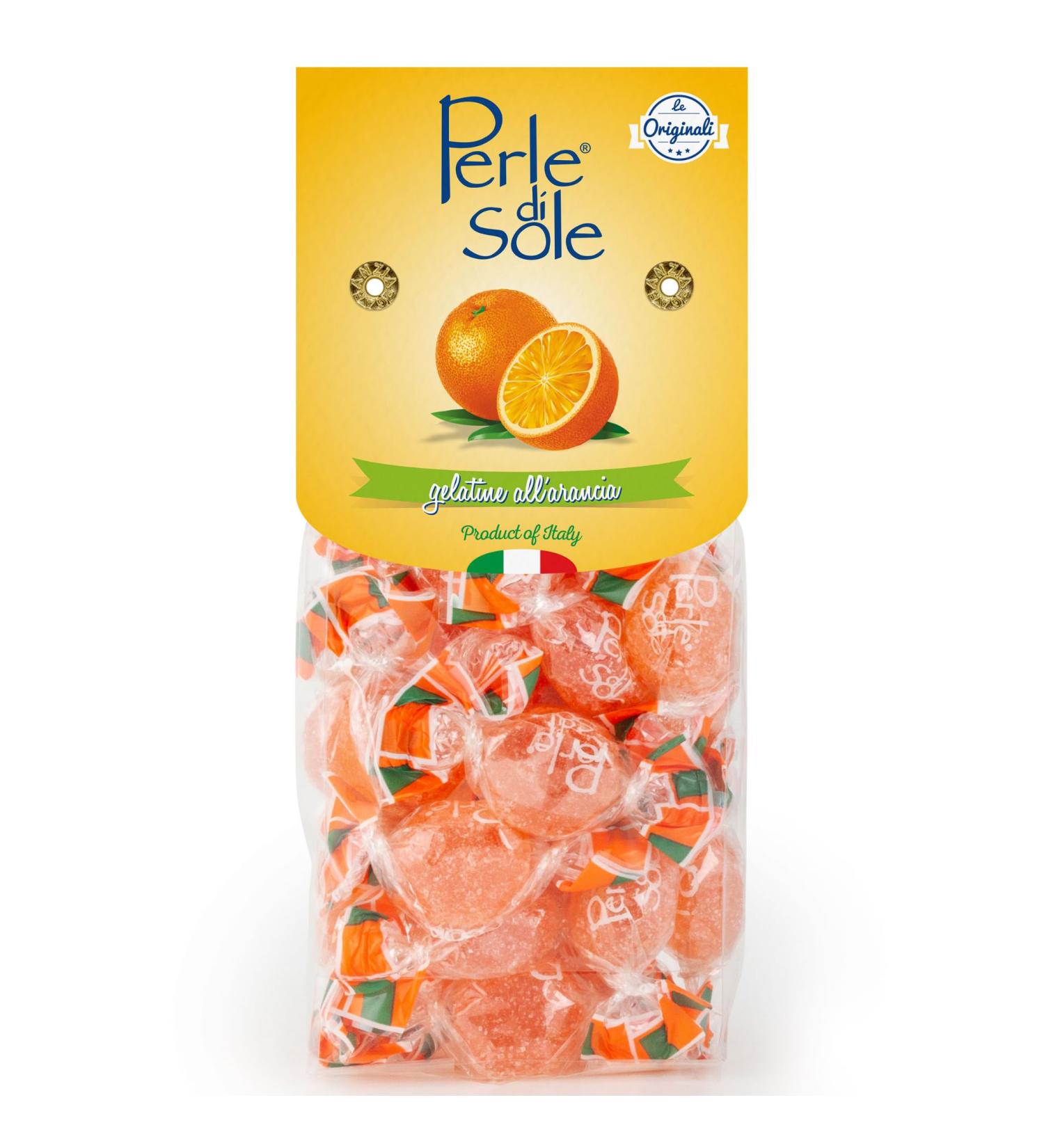 Perle di Sole Gel es aux Fruits saveur Orange avec V ritable Jus de Fruit 200 g Douces D lices M diterran ennes aux Agrumes Italiens Douceur Naturelle Made in Italy Sans Gluten - Buy Online on GoSupps.com