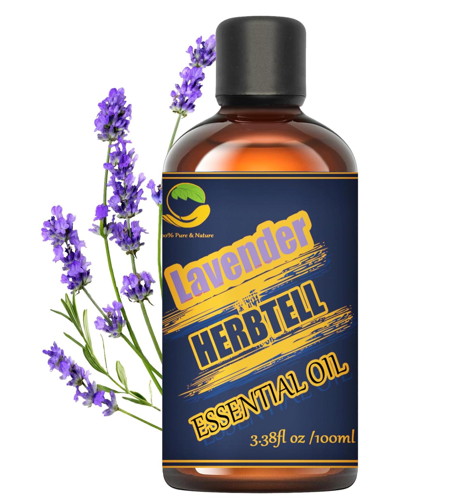 Pure Lavender Essential Oil for Aromatherapy | 3.38 Fl Oz - Ideal for Diffusers Candles Soaps & DIY Projects - Buy Online on GoSupps.com