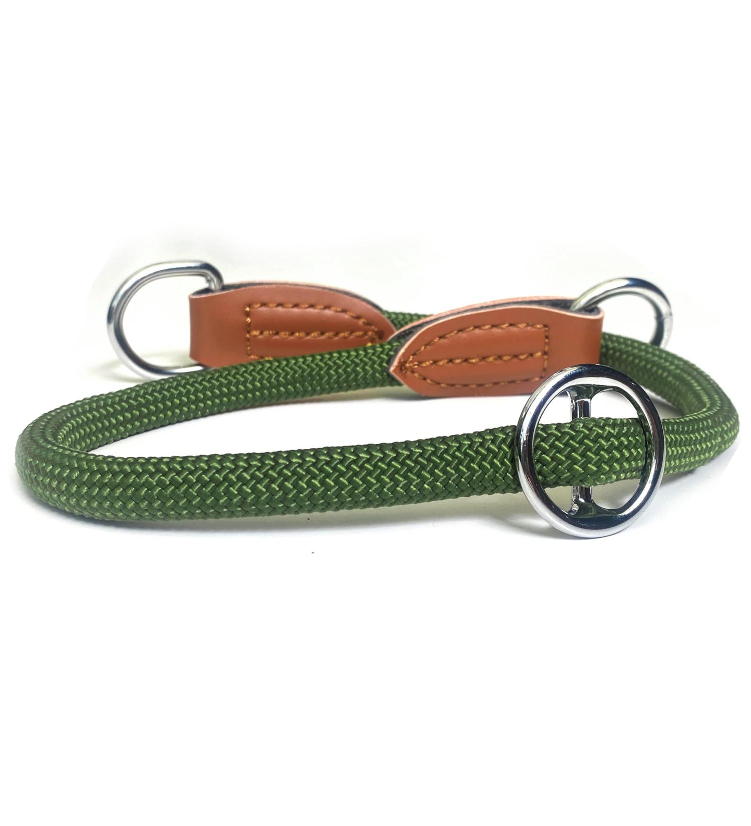 Leisegr n Adjustable Paracord Dog Collar | Nylon Devon Model | Olive Green | Size XL | International Shipping Available - Buy Online on GoSupps.com