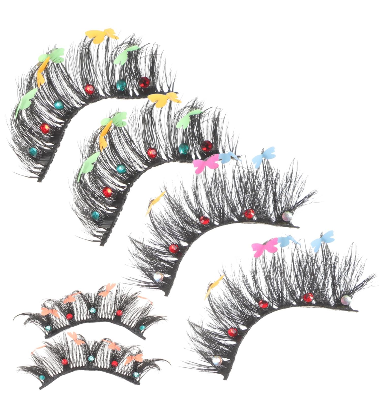 minkissy 3 Pairs Decor Fake Eyelashes False Lashes Makeup Supplies Fake Lashes for Performance False Eyelashes Individual Fake Lashes Individual Makeup Accessories Fluffy Chemical Fiber Set - Buy Online on GoSupps.com