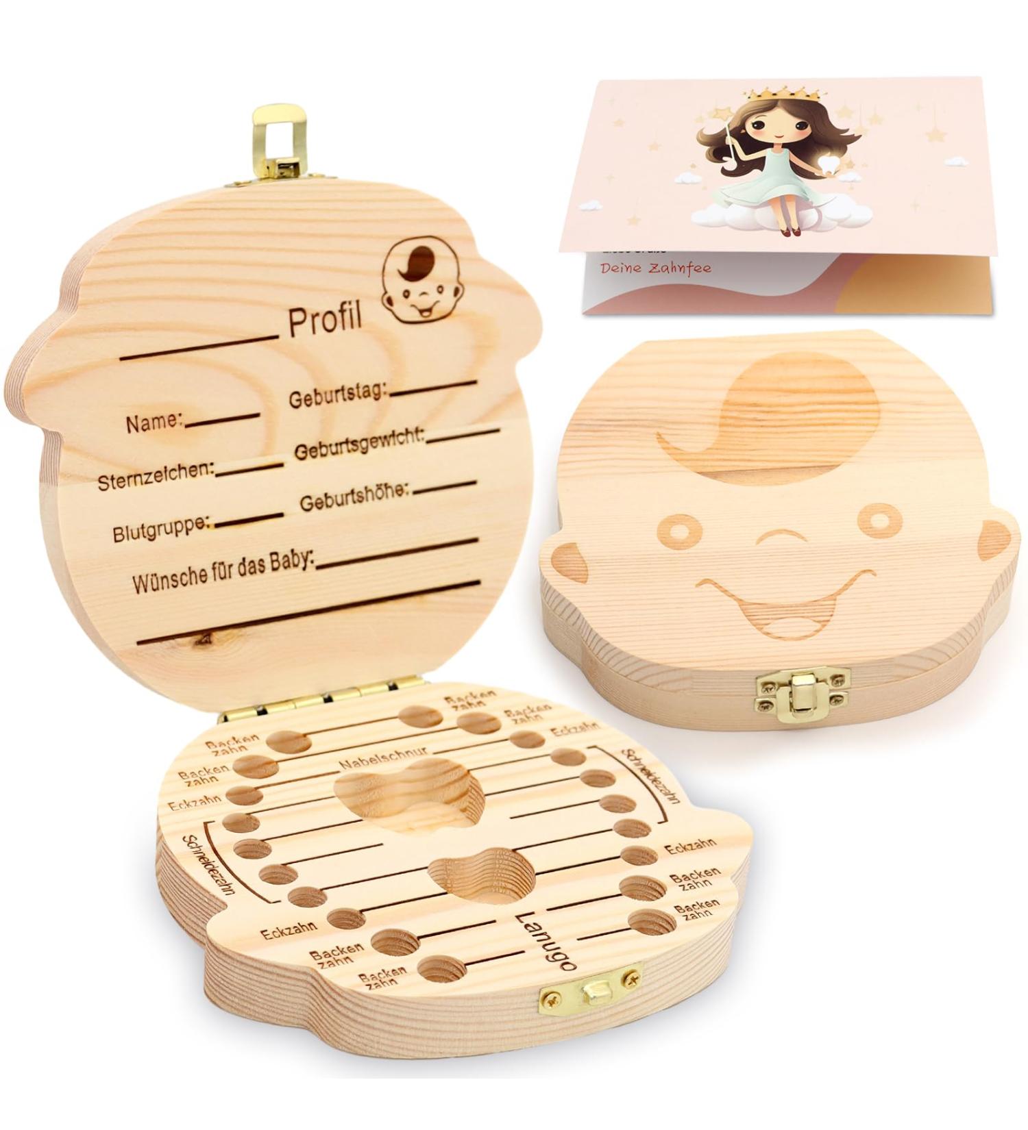Xianglongy Milk Tooth Fairy Box - Perfect Gift for Kids' Baptism & Birthdays | Tooth Container for Young Girls - Buy Online on GoSupps.com