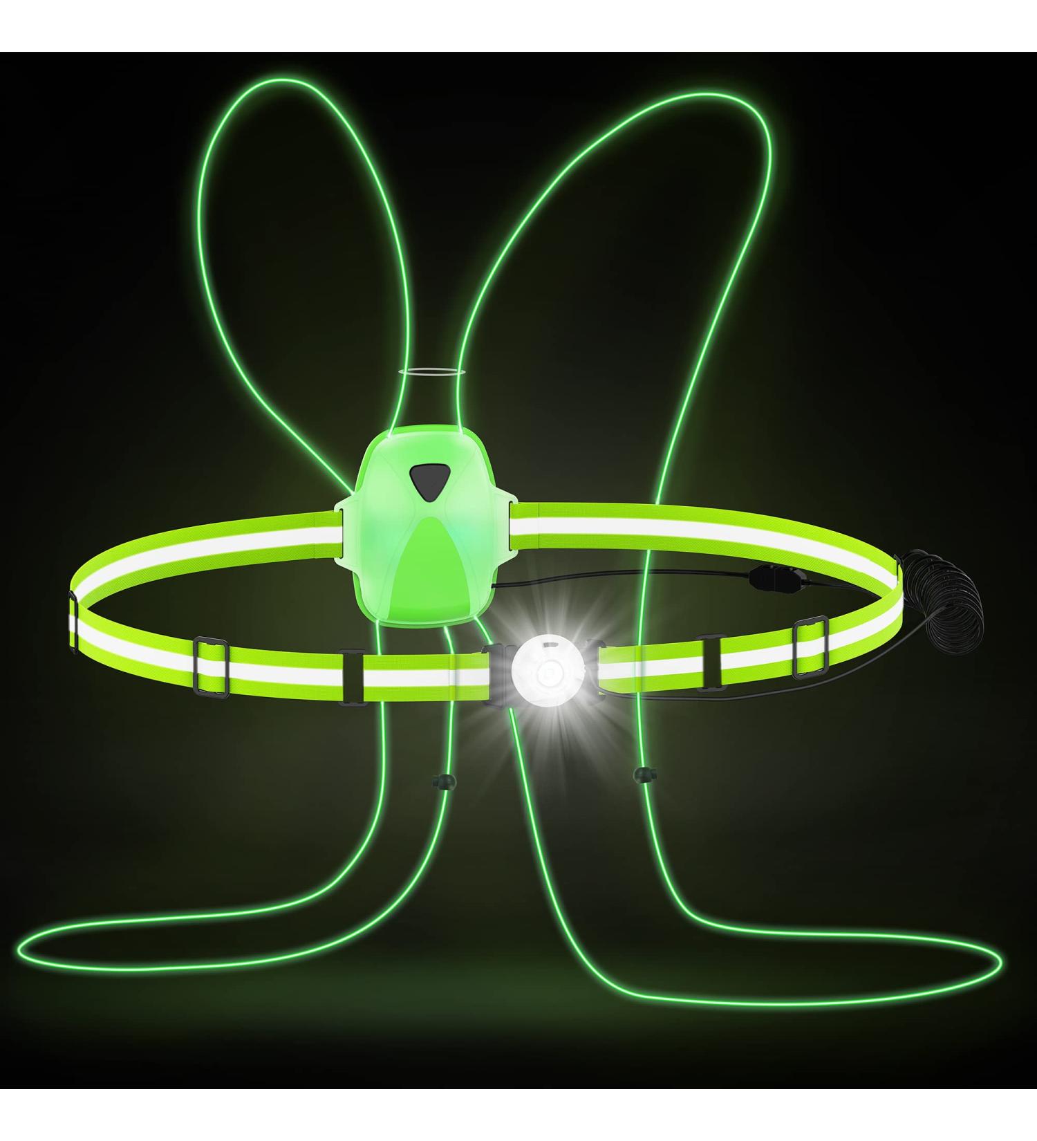 FIXEY AN Multicolor Running Lights | Rechargeable Reflective Gear for Runners | Lightweight Vest for Walking & Cycling - Buy Online on GoSupps.com